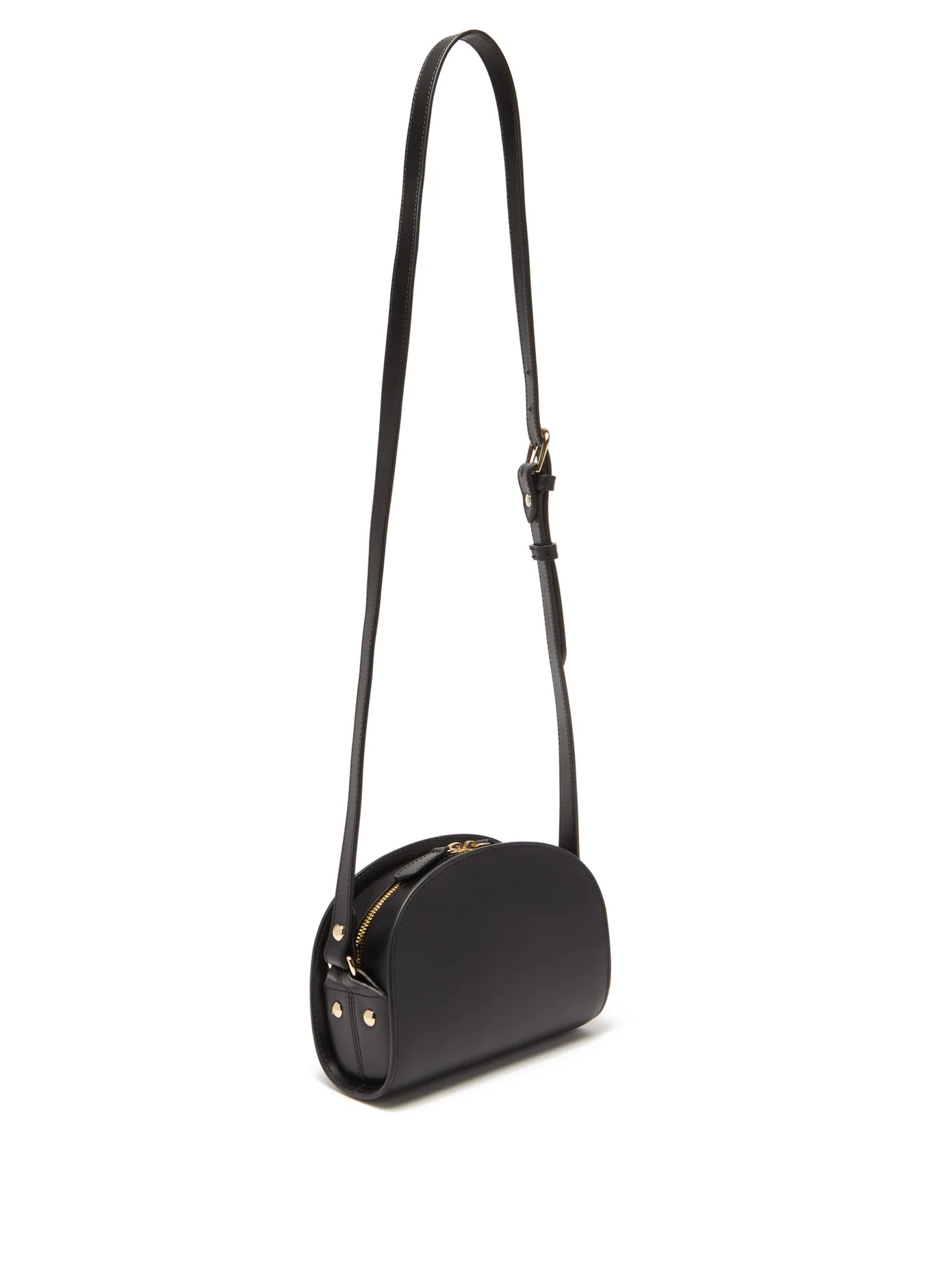 Half Moon mini smooth-leather cross-body bag - 4