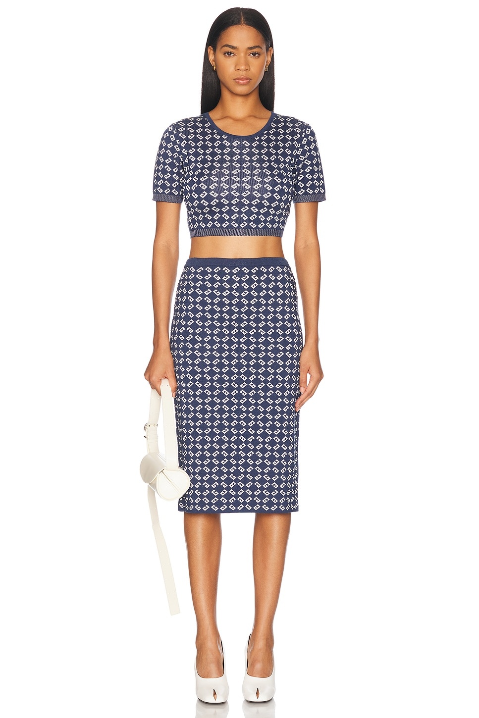 High Waist Midi Skirt - 5