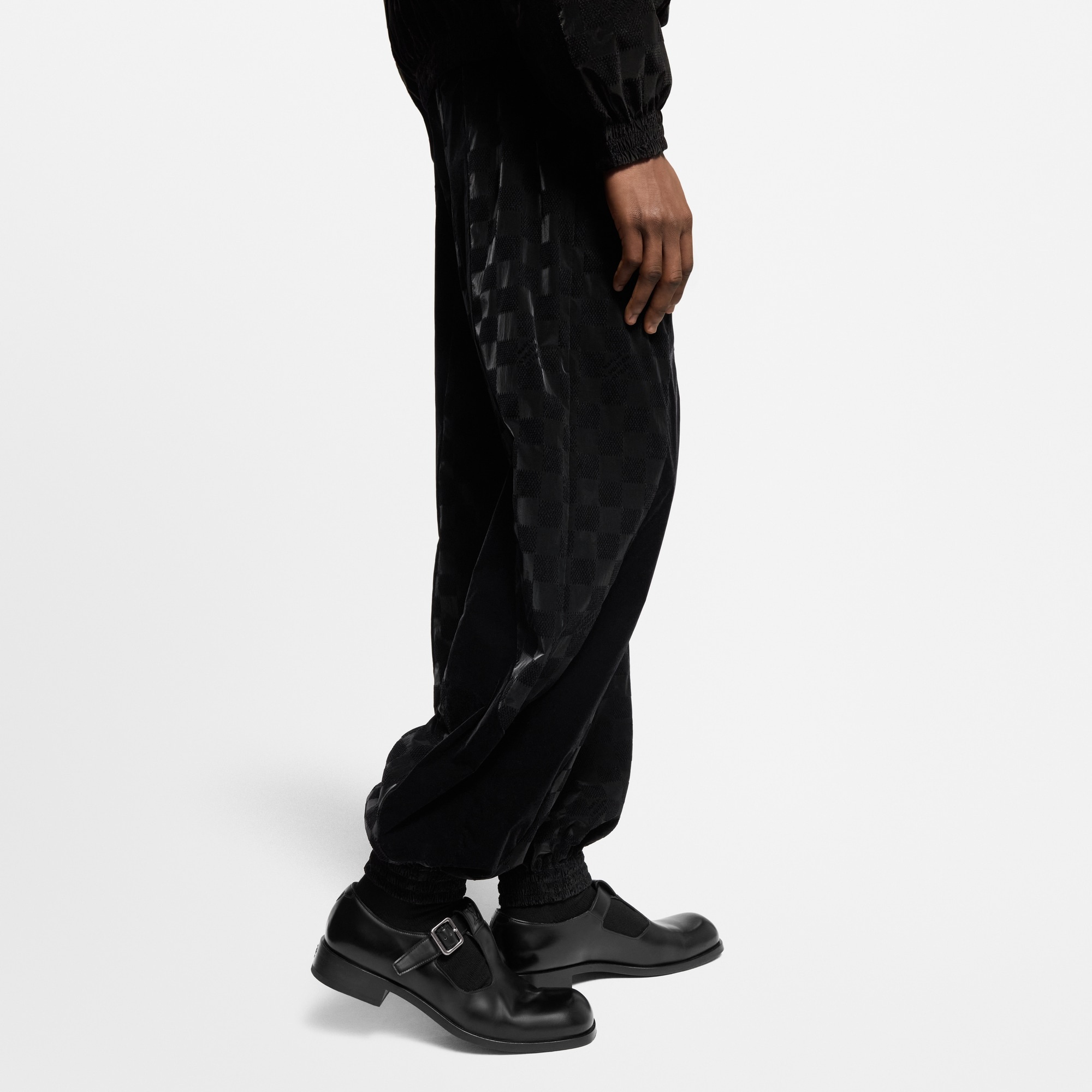 Flocked Damier Technical Track Pants - 5