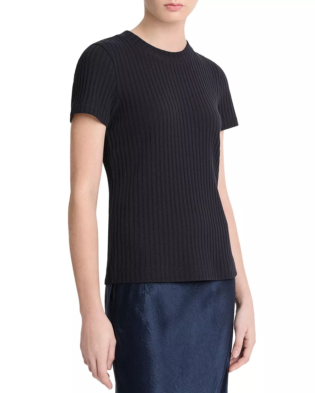 Ribbed Crewneck Tee - 4