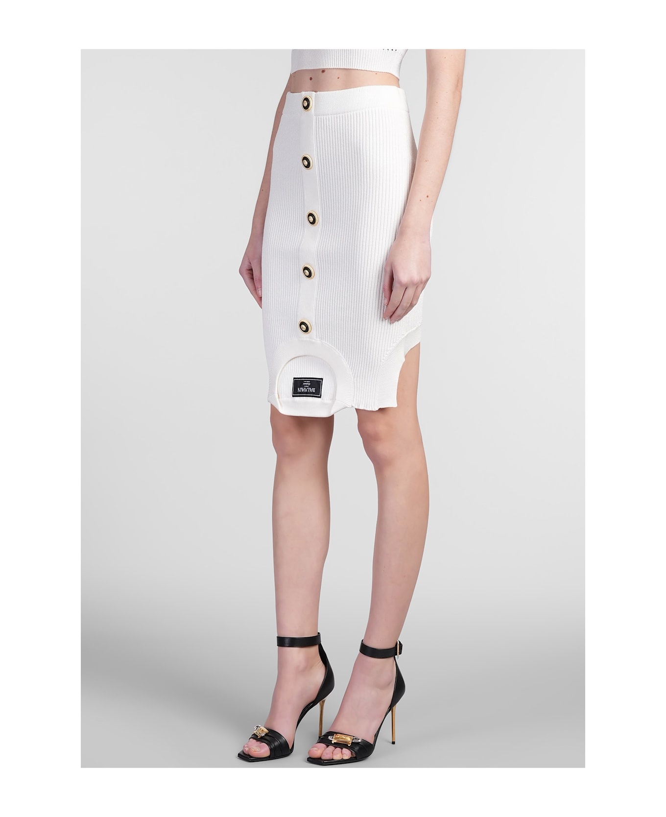 Skirt In White Viscose - 3
