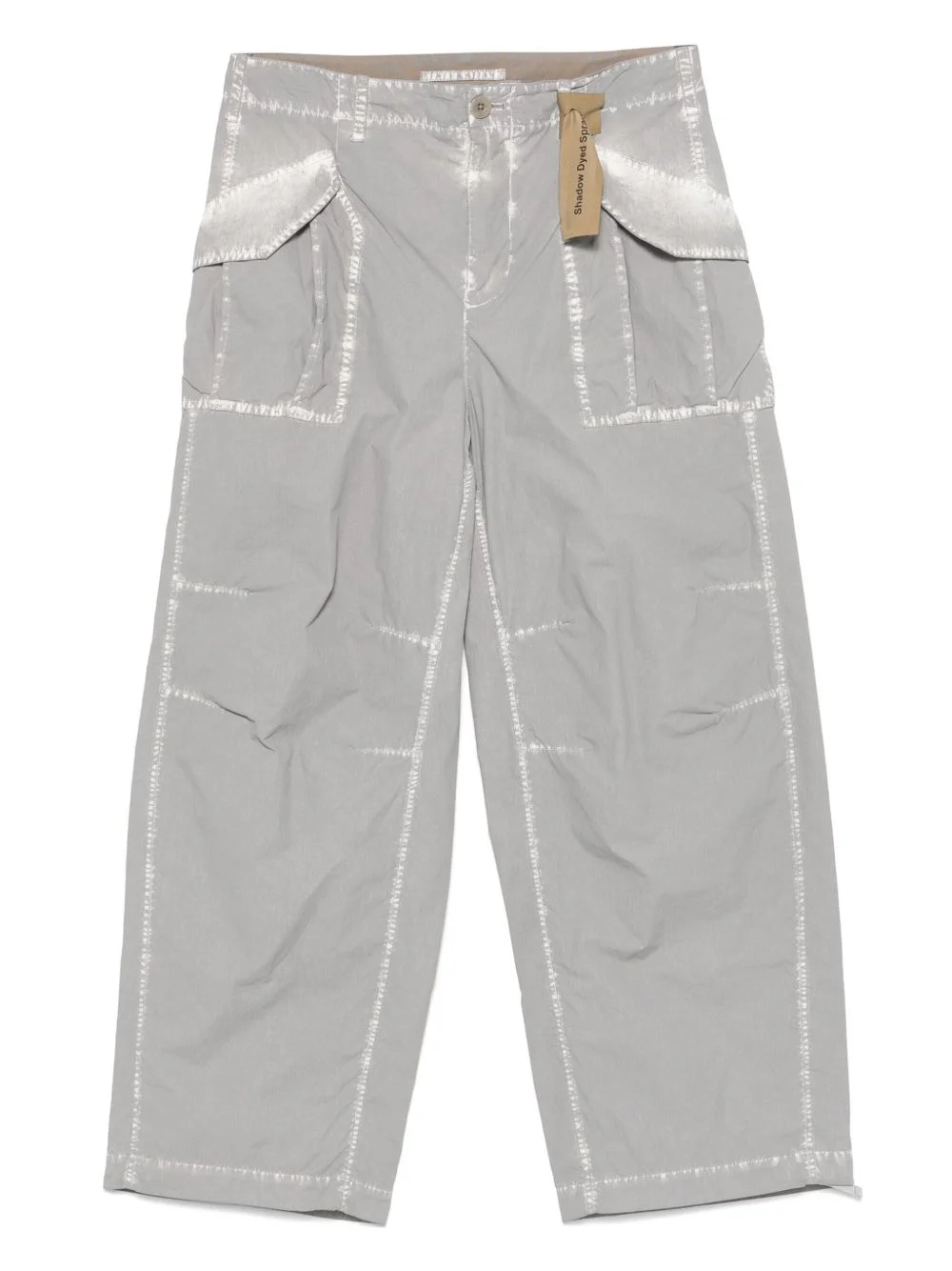 bleached-effect cargo pants - 1