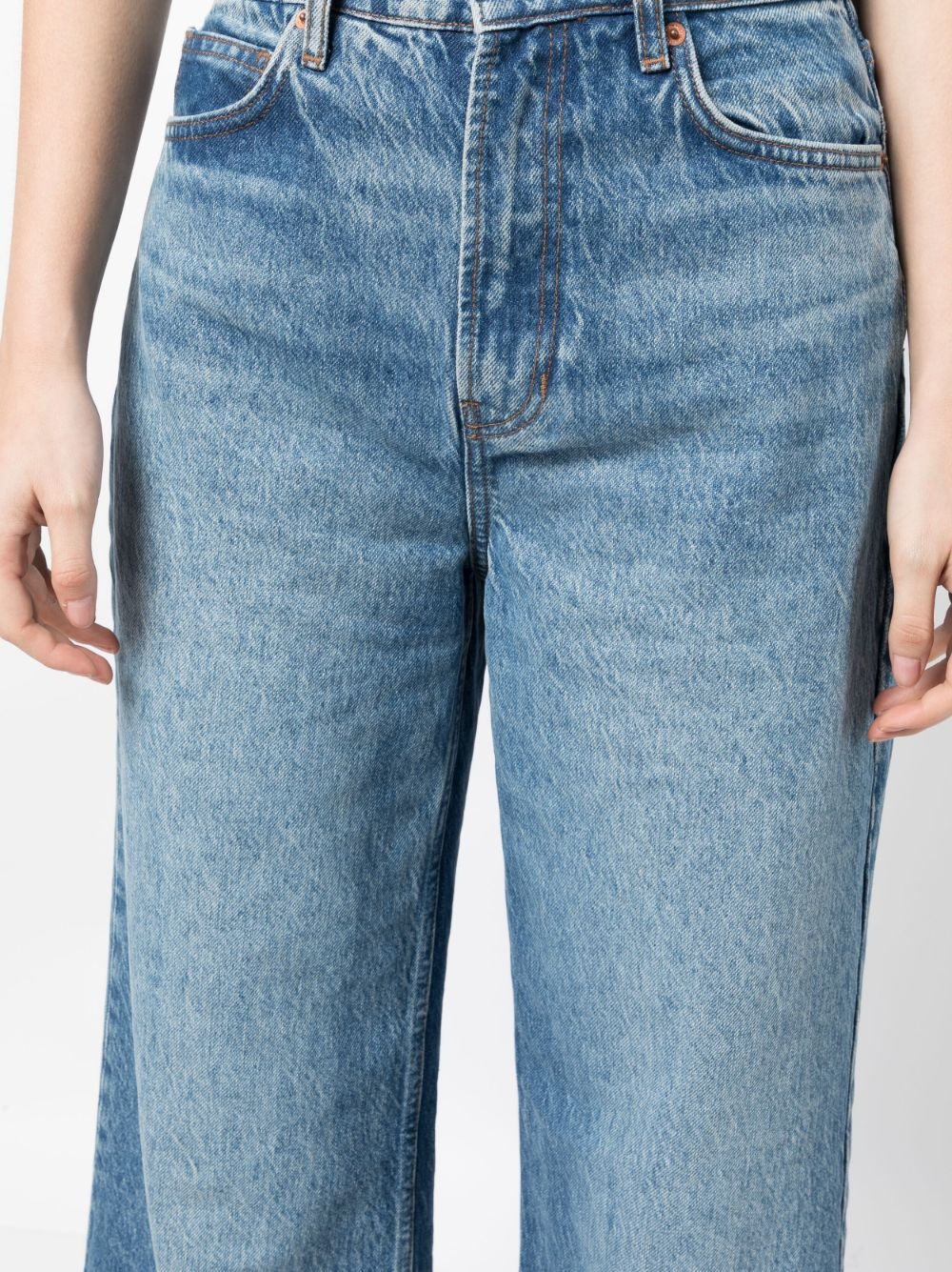 Cary high-rise wide-leg jeans - 5
