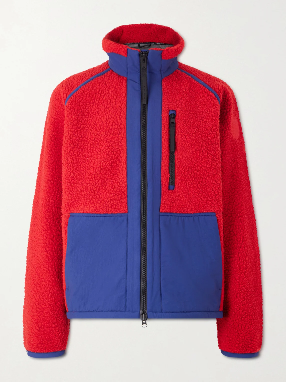Westport Logo-Appliquéd Wool-Blend Fleece and Cotton-Blend Jacket - 1