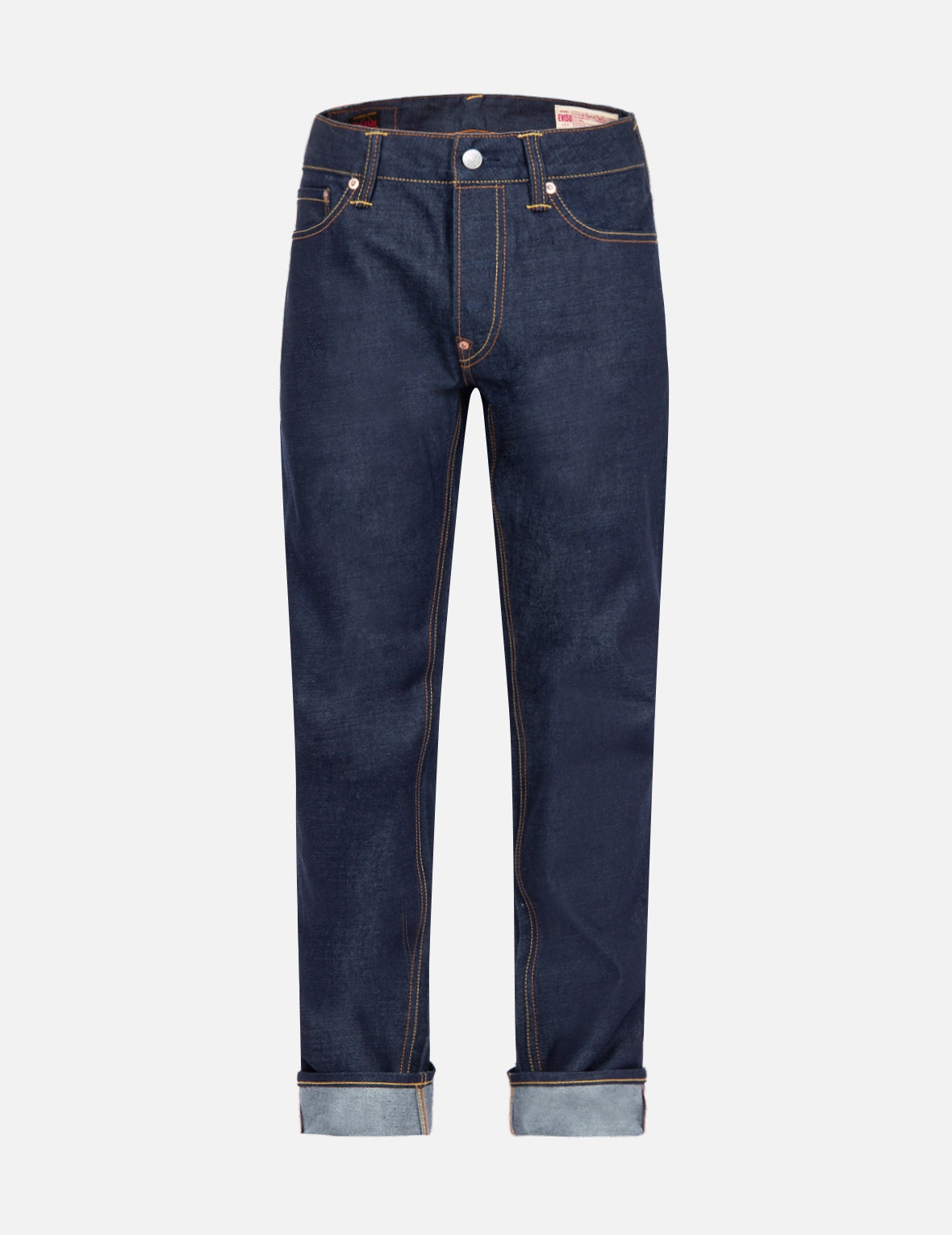 2-Layer Hand-brushed Daicock Foil Print Slim-Fit Jeans #2010 - 2