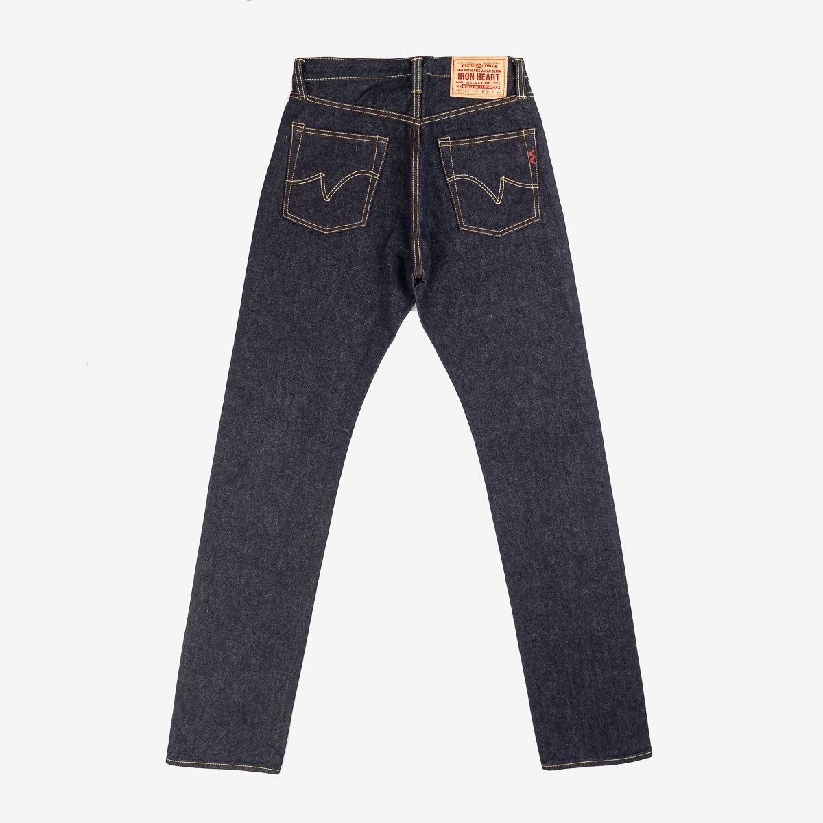 IH-888S-142 14oz Selvedge Denim Medium/High Rise Tapered Cut Jeans - Indigo - 5