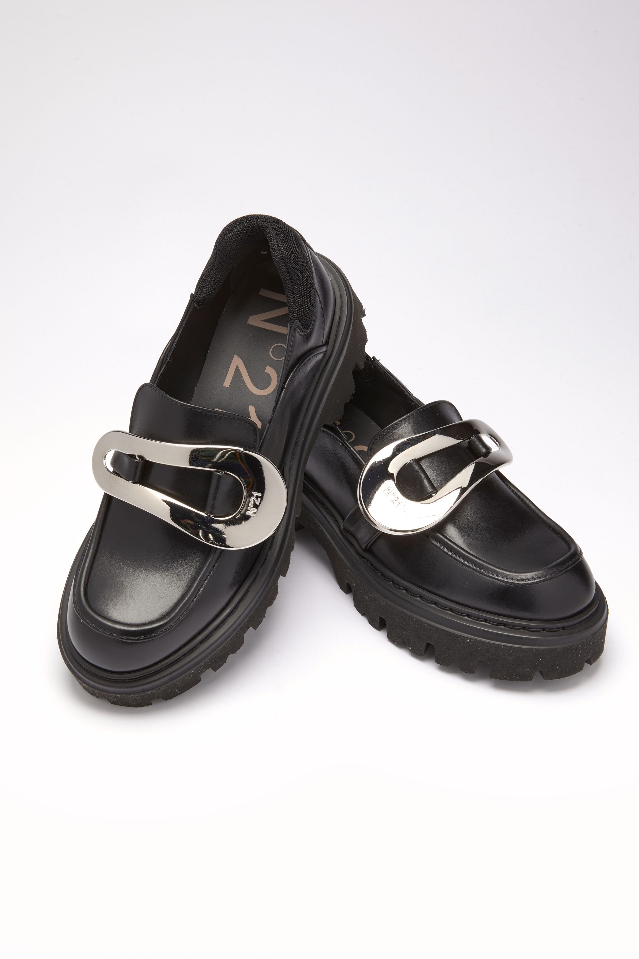 BUCKLE-EMBELLISHED LOAFERS - 4
