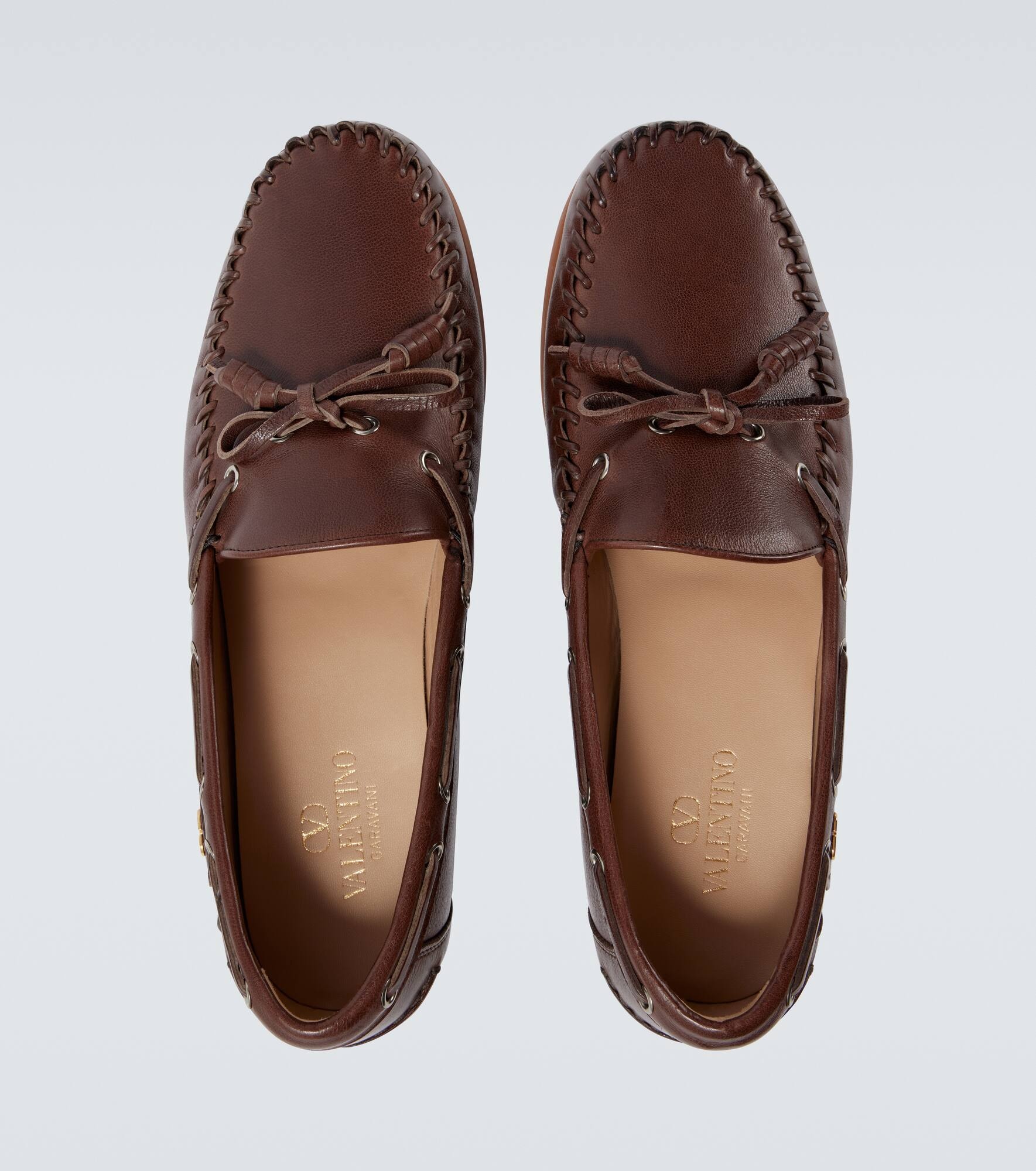 Palm Avenue leather boat shoes - 4