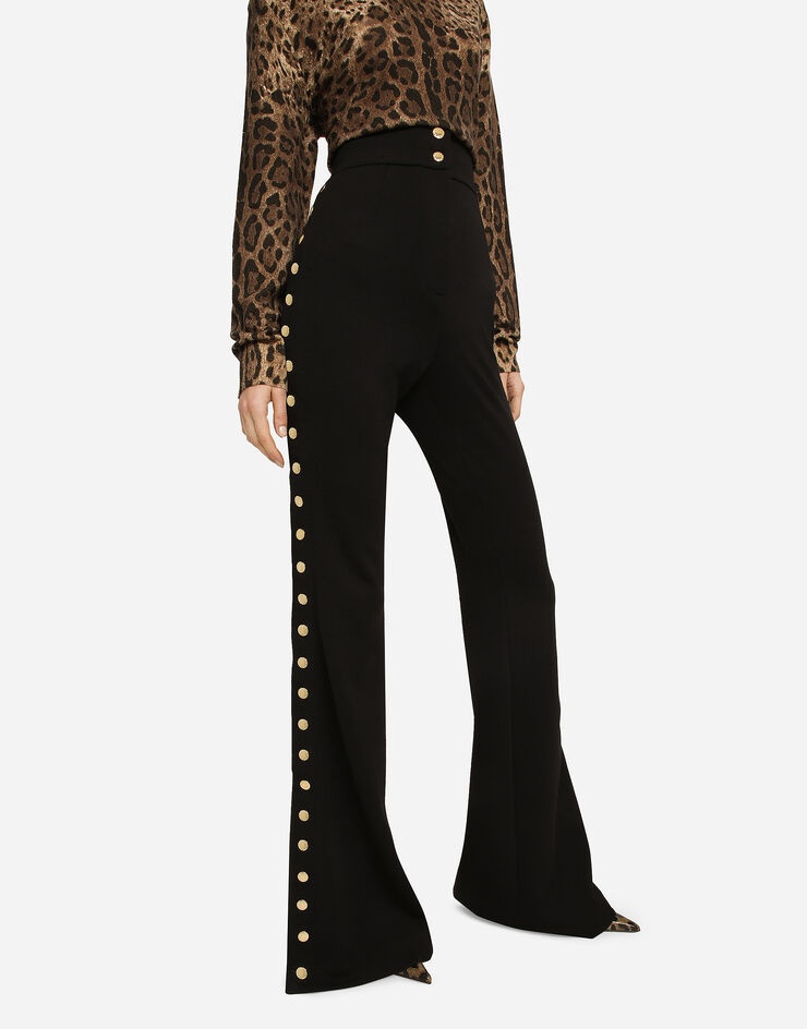 Full Milano pants with buttons down the side - 4
