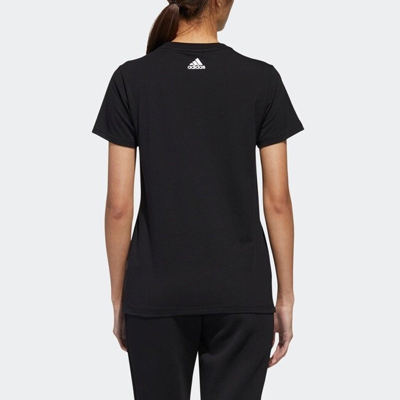 (WMNS) adidas Panda Pocket T-Shirt 'Black' GL5646 - 4