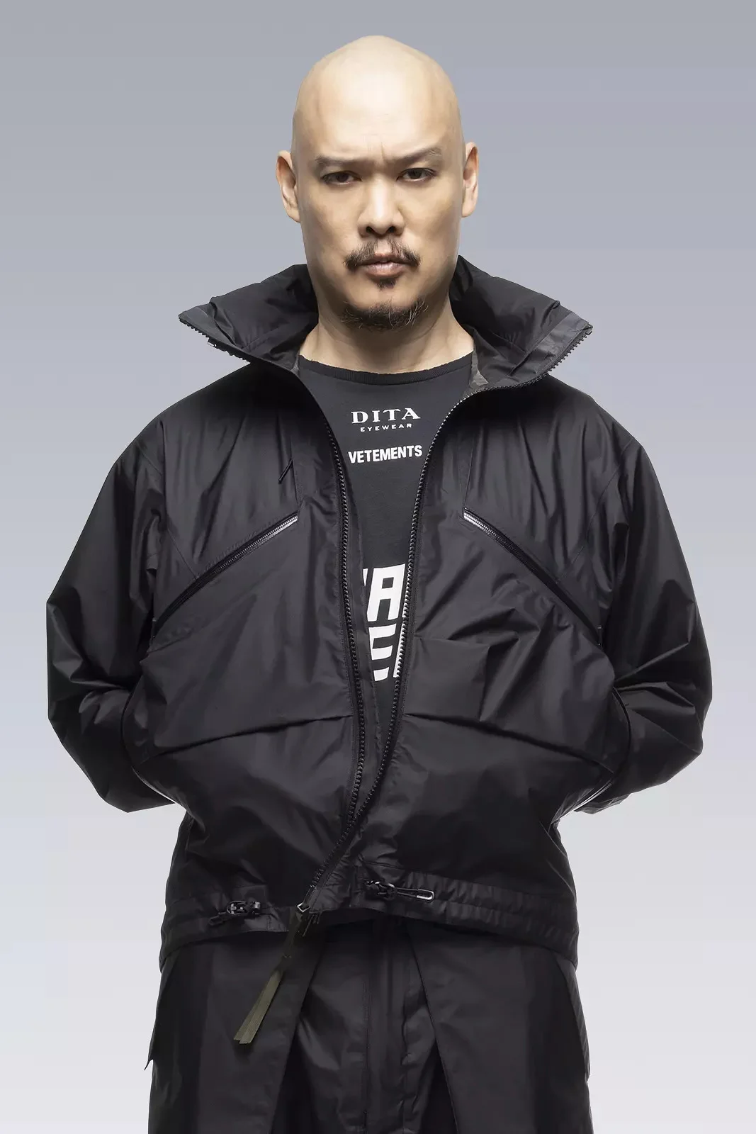 ACRONYM J104-GTPL 2L Gore-Tex Paclite Plus Jacket Black | REVERSIBLE