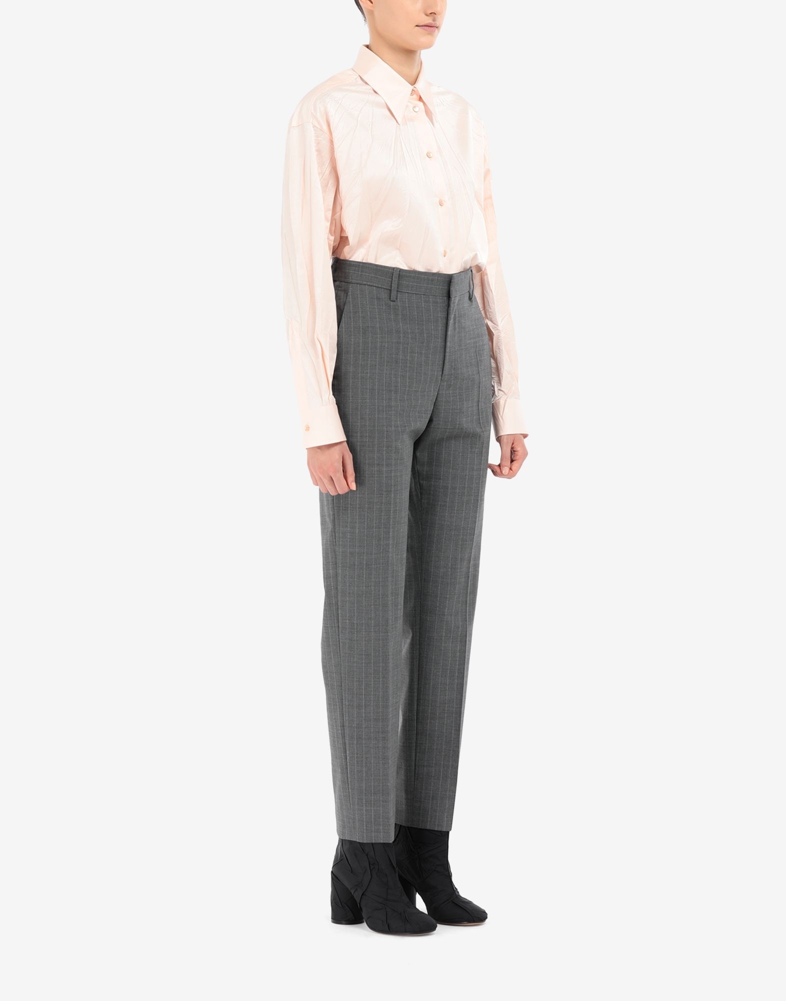 Pinstripe wool trousers - 3