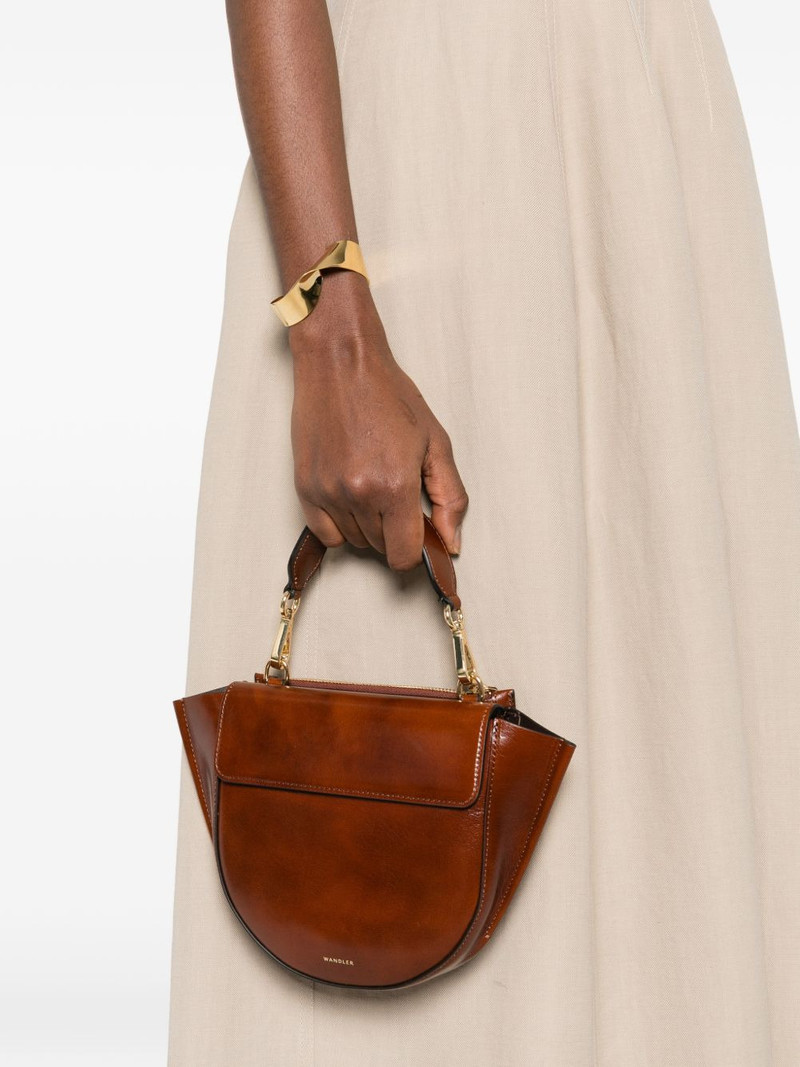 WANDLER mini Hortansia flap top handle tote bag outlook