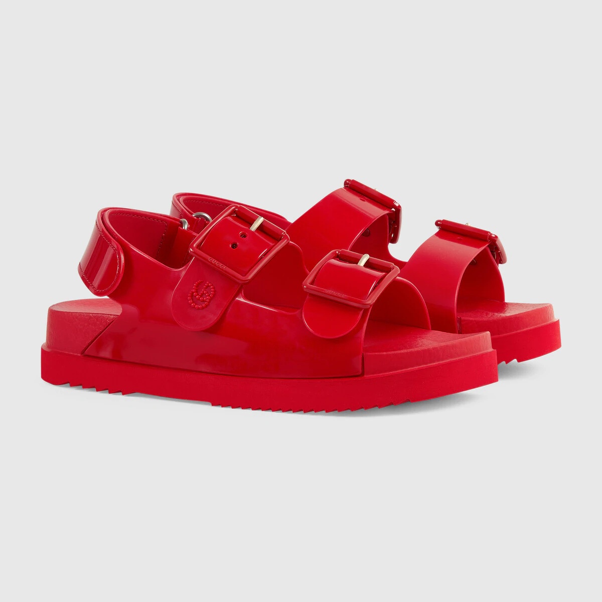 Women's sandal with mini Double G - 2