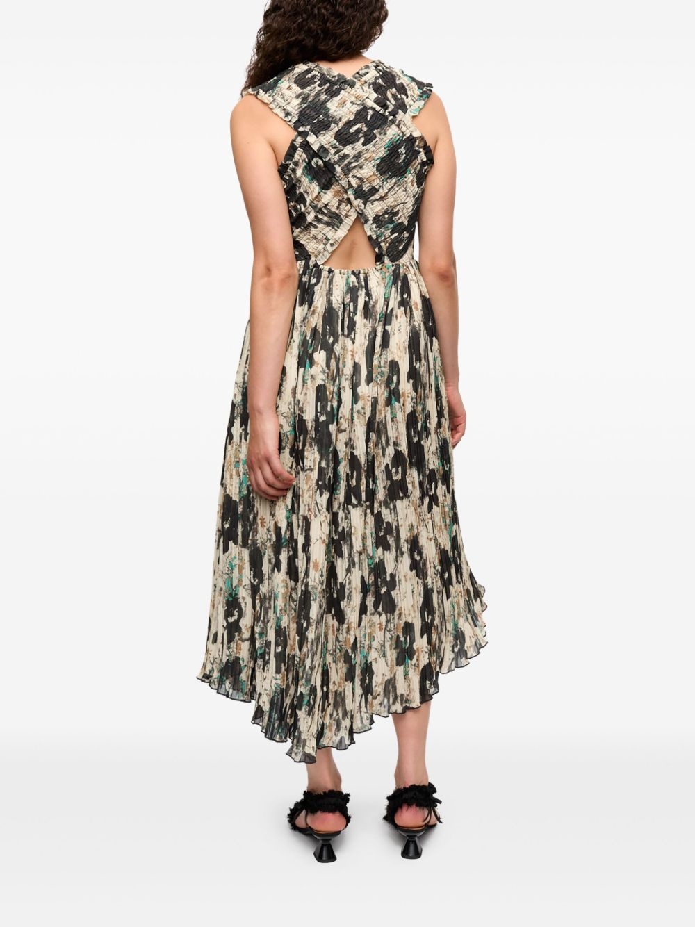 floral-print dress - 3