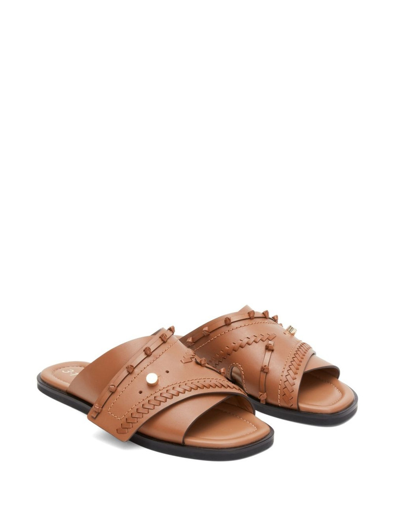 3.1 Phillip Lim leather crossover sandals outlook