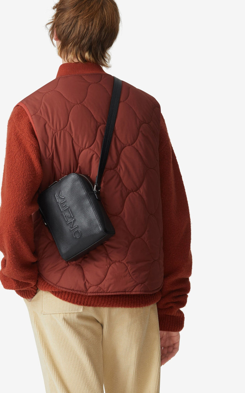 KENZO Imprint grained leather shoulder bag 6