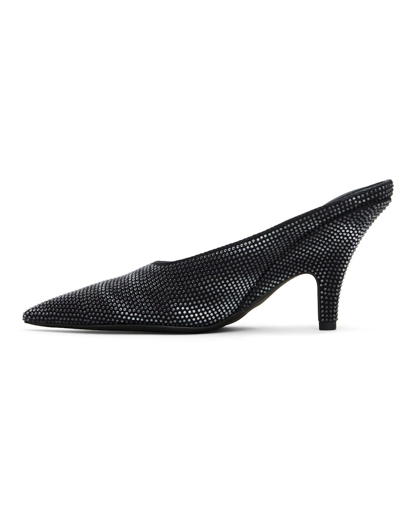 Black Irina 90mm Mules 3
