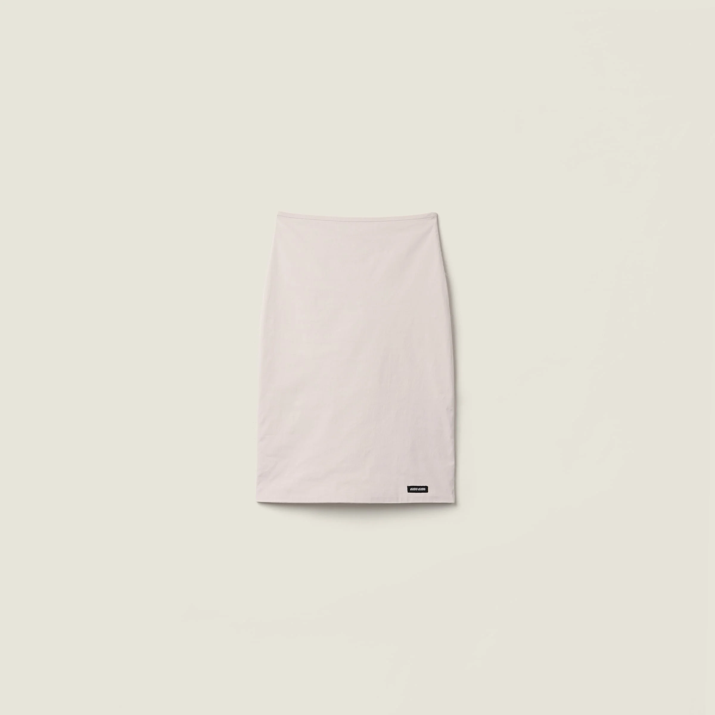 Stretch poplin skirt - 1