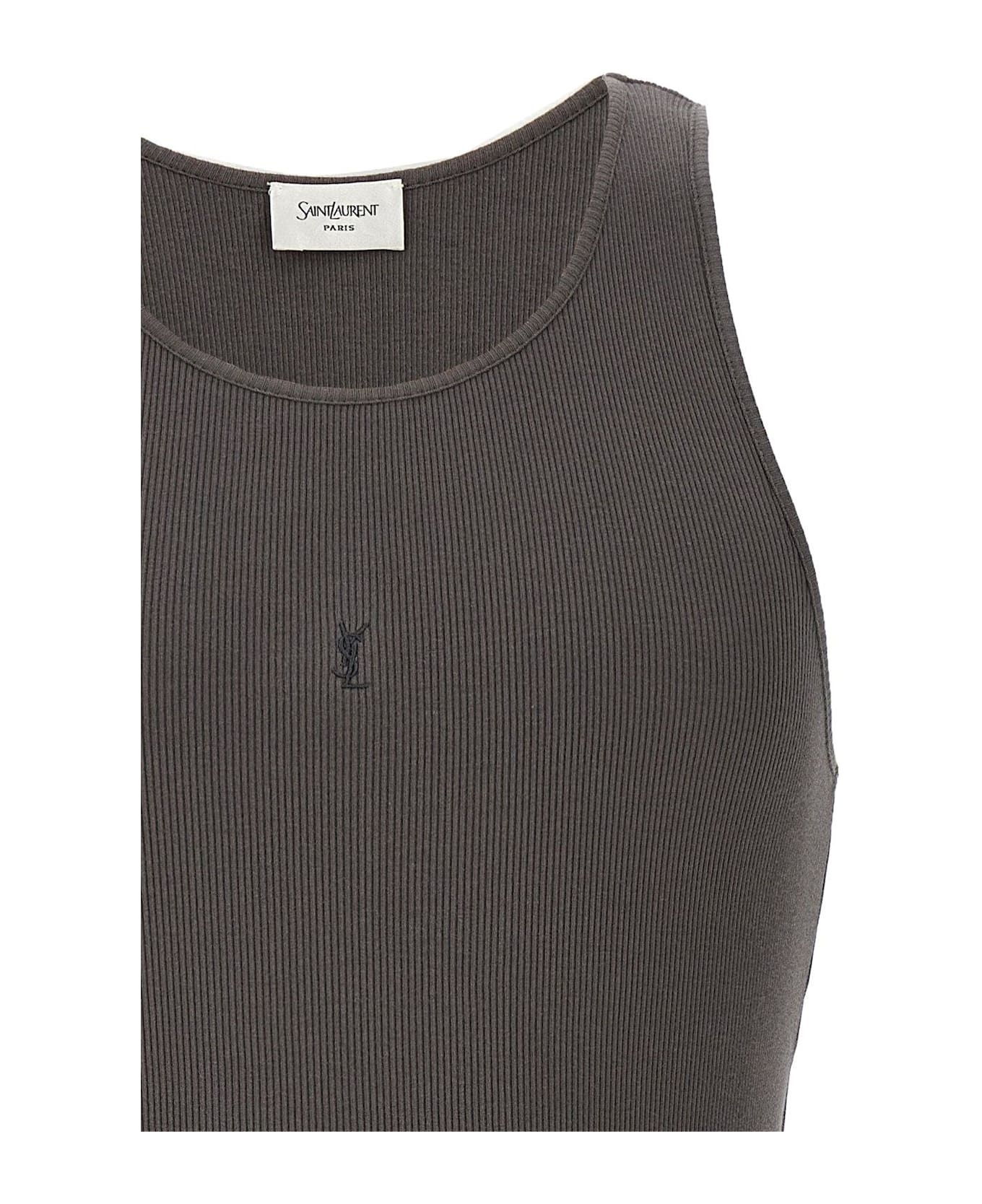 Cassandre Logo Embroidered Tank Top - 3