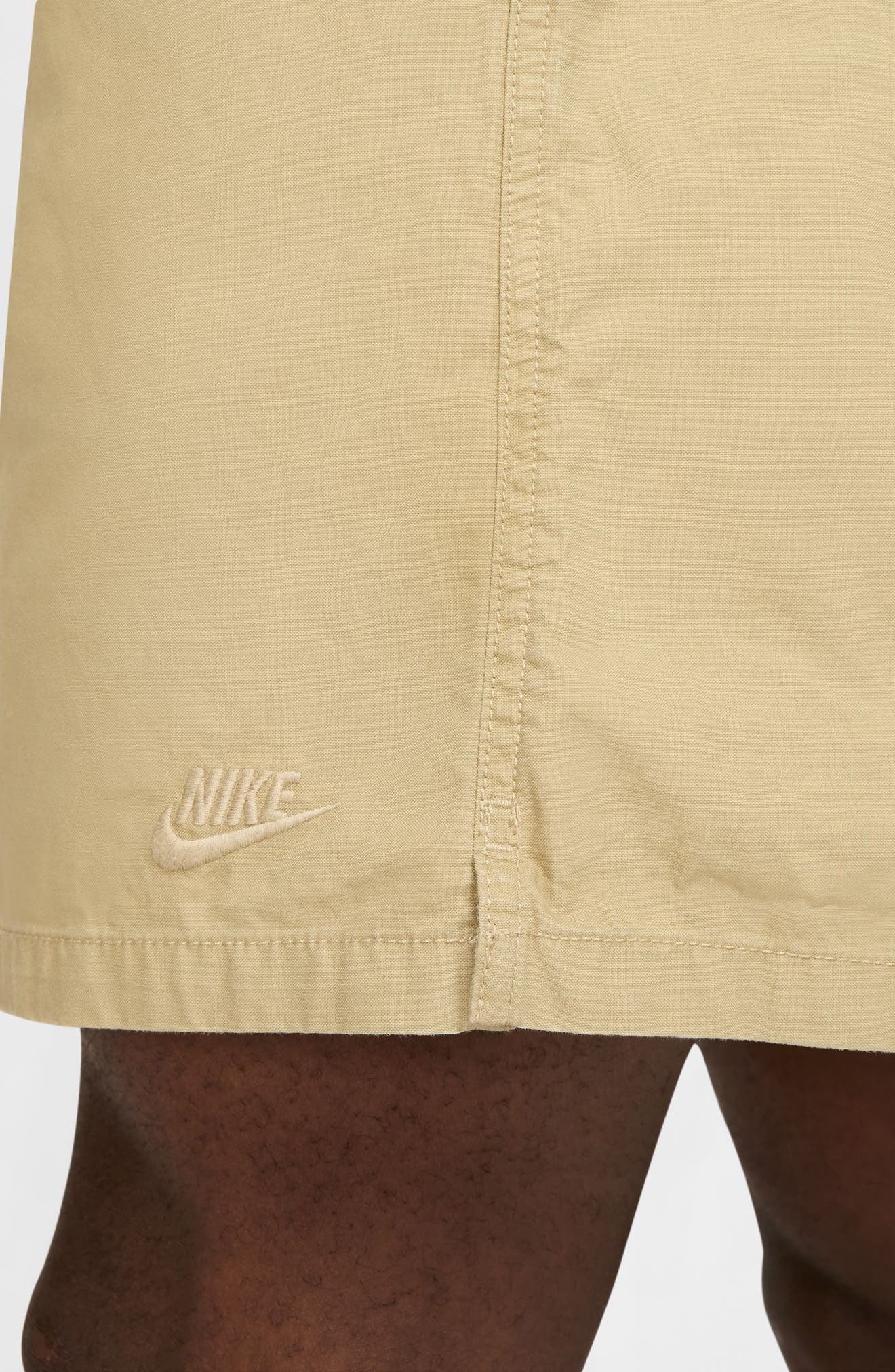 Nike Club Washed Flow Shorts in Parachute Beige at Nordstrom - 7