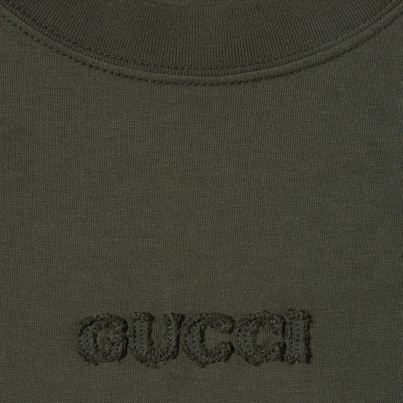 Embroidered cotton jersey T-shirt 7