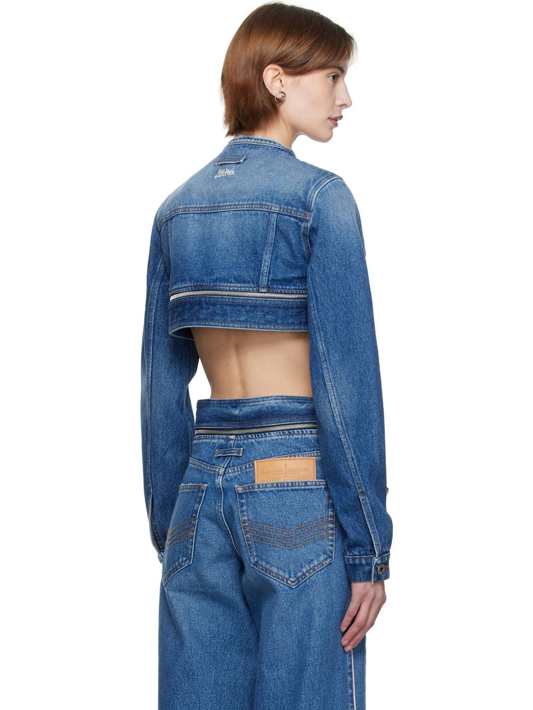 Blue 'The Belted' Denim Jacket - 3
