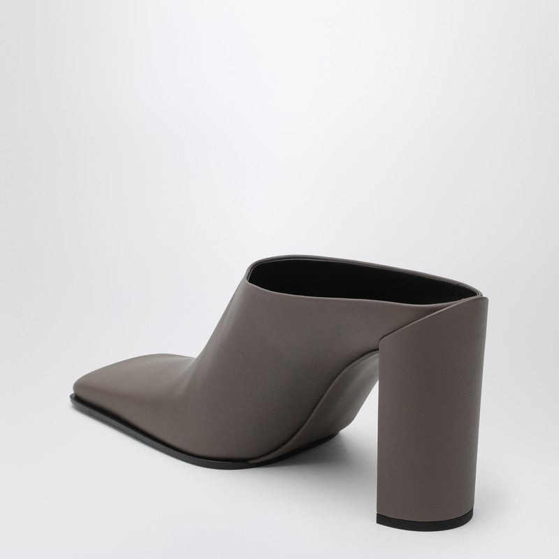 Alaia Square-Toe Mule In Taupe Grey Women - 2