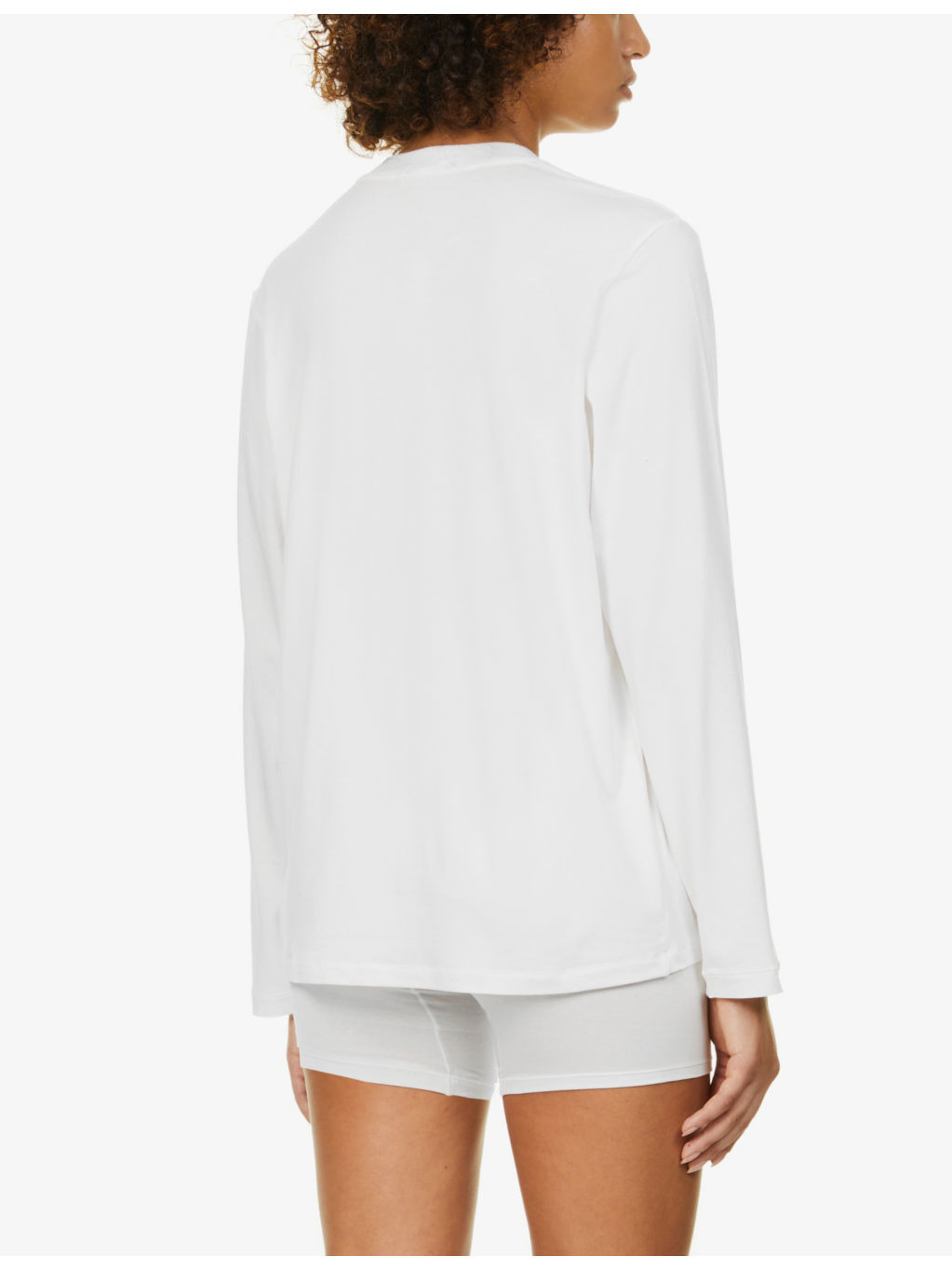 Boyfriend oversized stretch-jersey T-shirt - 4