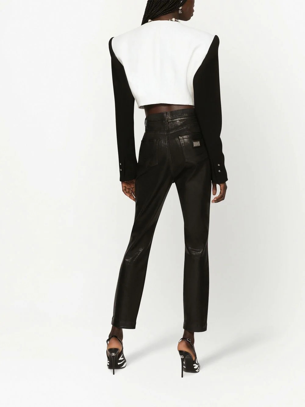 Grace coated denim skinny jeans - 4