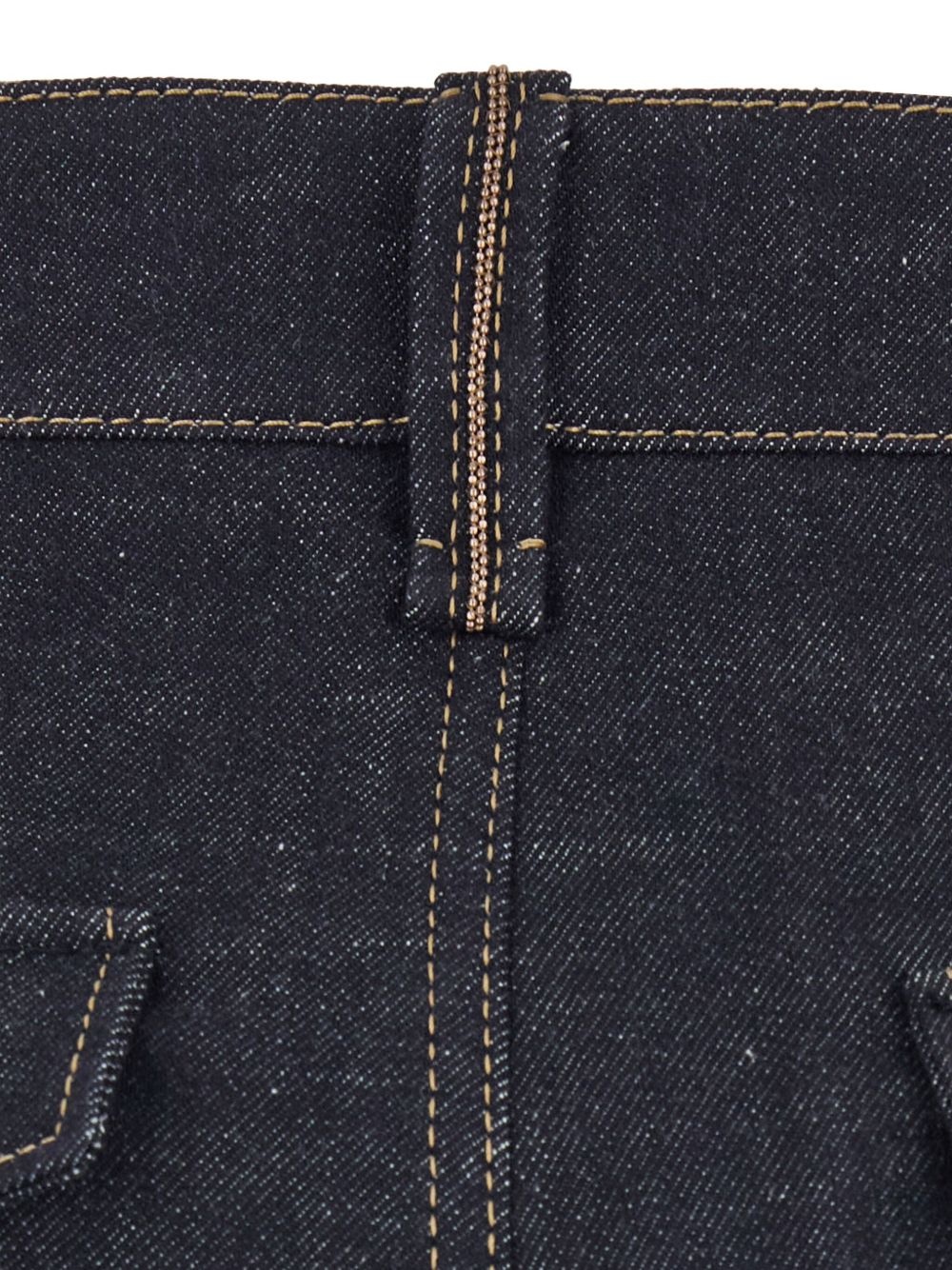 contrast-stitching jeans - 3