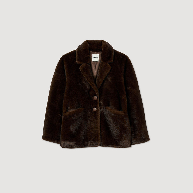 JACKET-STYLE FAUX FUR COAT 1