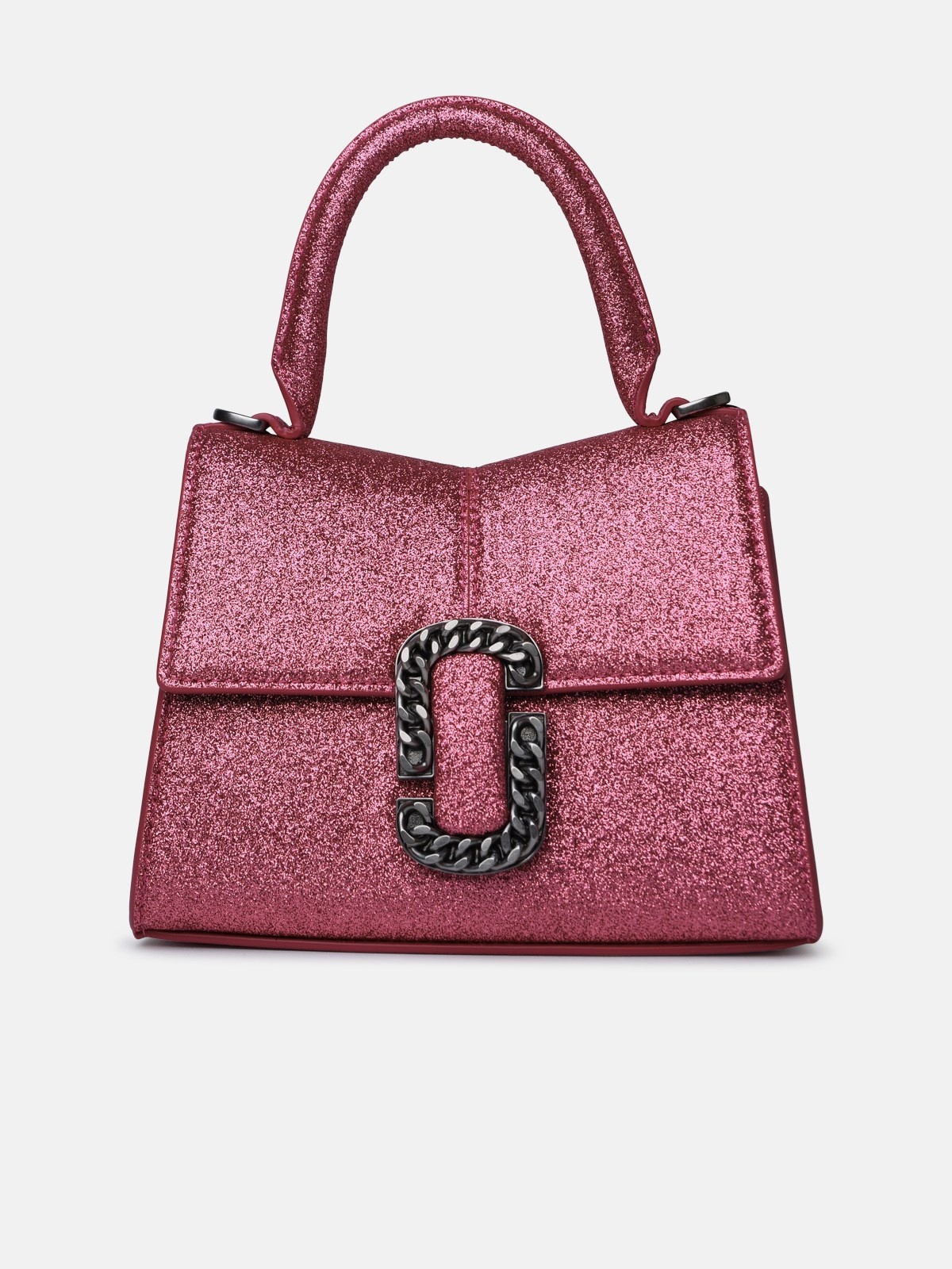 'ST. MARC' PINK GLITTER LEATHER BAG - 1