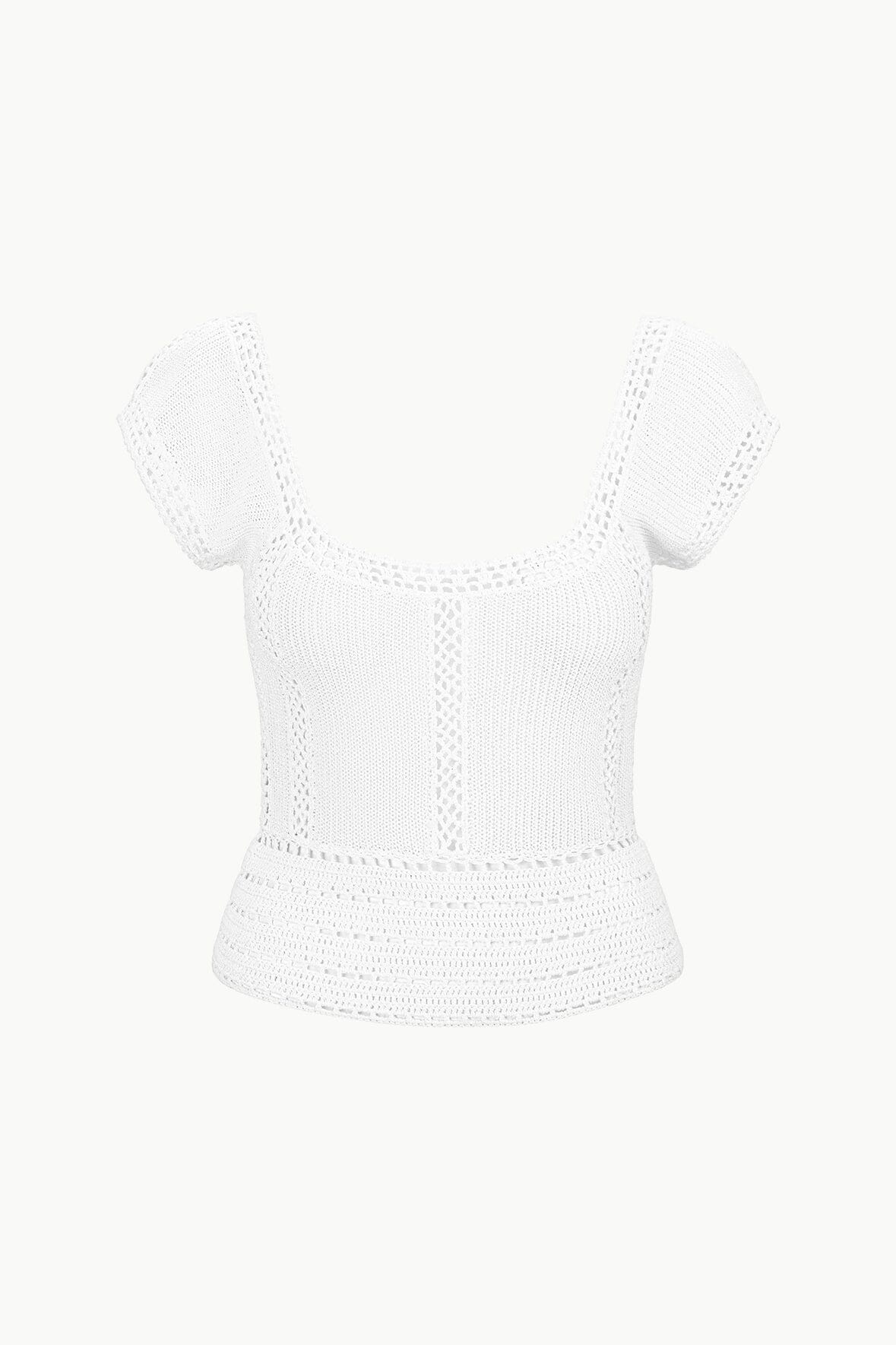 STAUD YARA TOP WHITE - 1