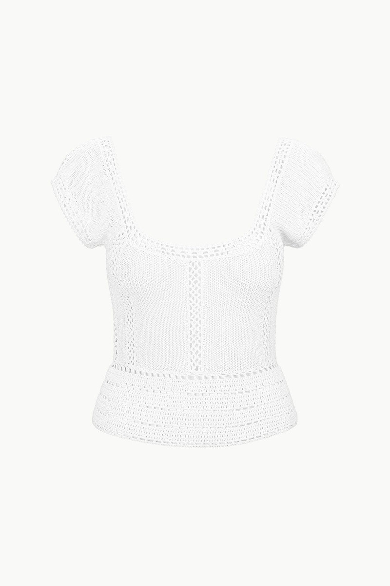 STAUD YARA TOP WHITE 1