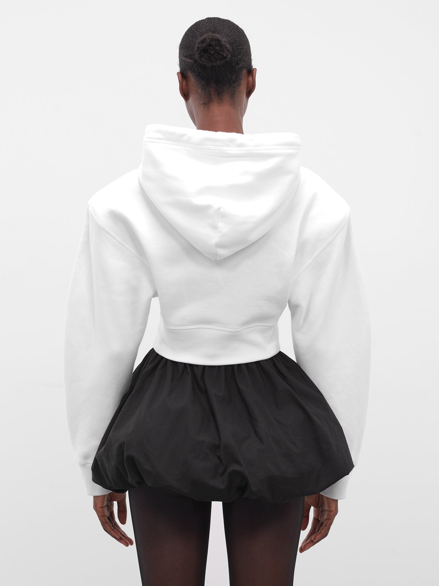 Vaquera Oversized Crop Graphic Hoodie - 3