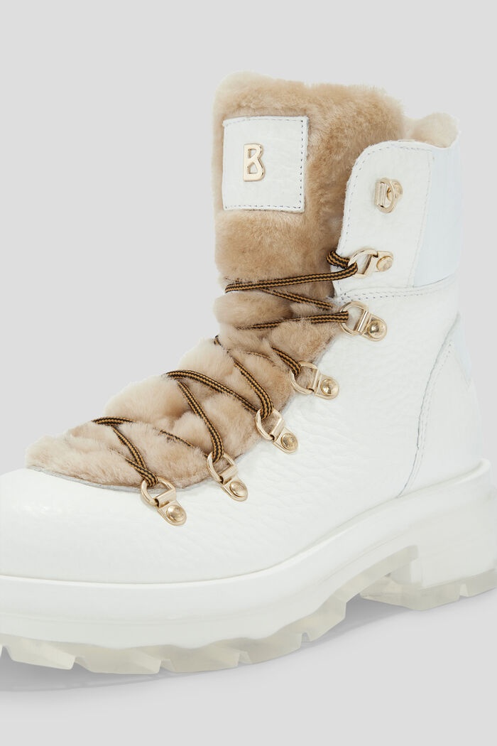 Swansea Lambskin ankle boots in White - 4
