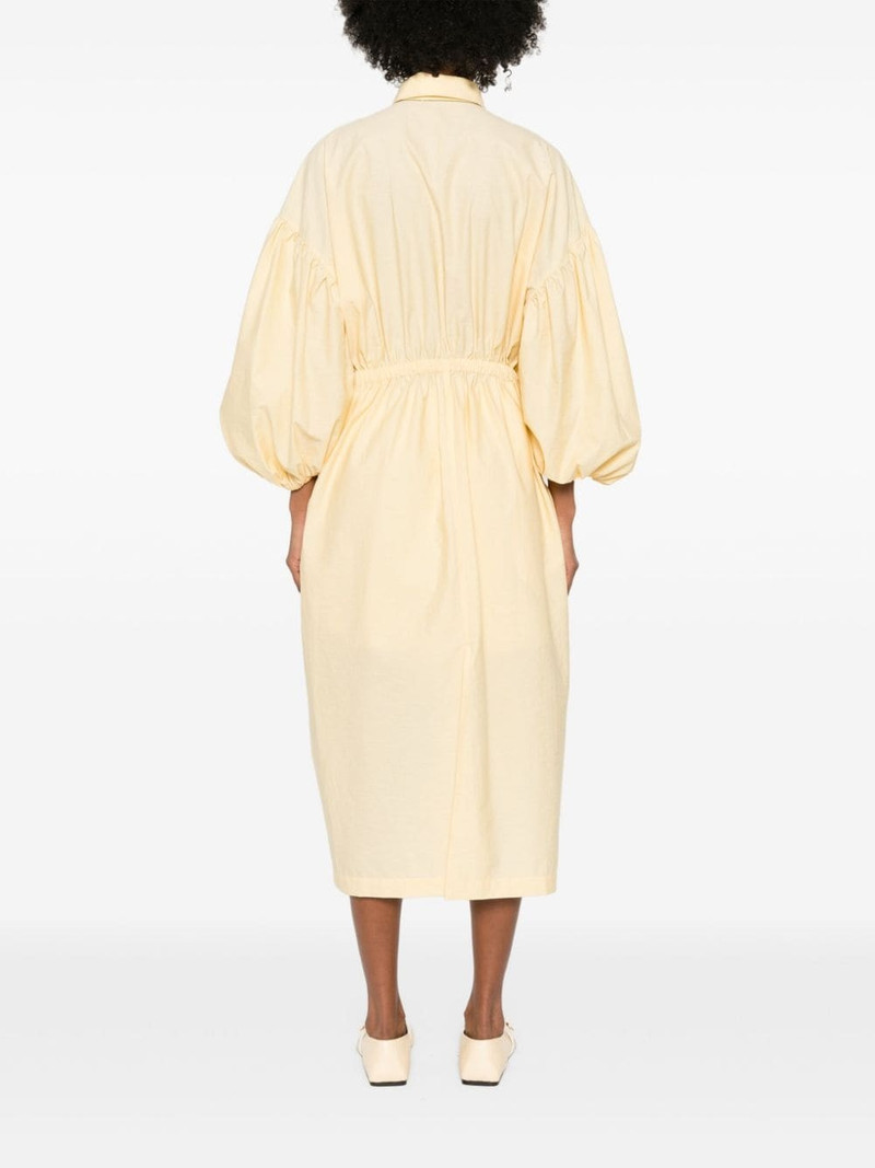 balloon-sleeve shirt maxi dress 4