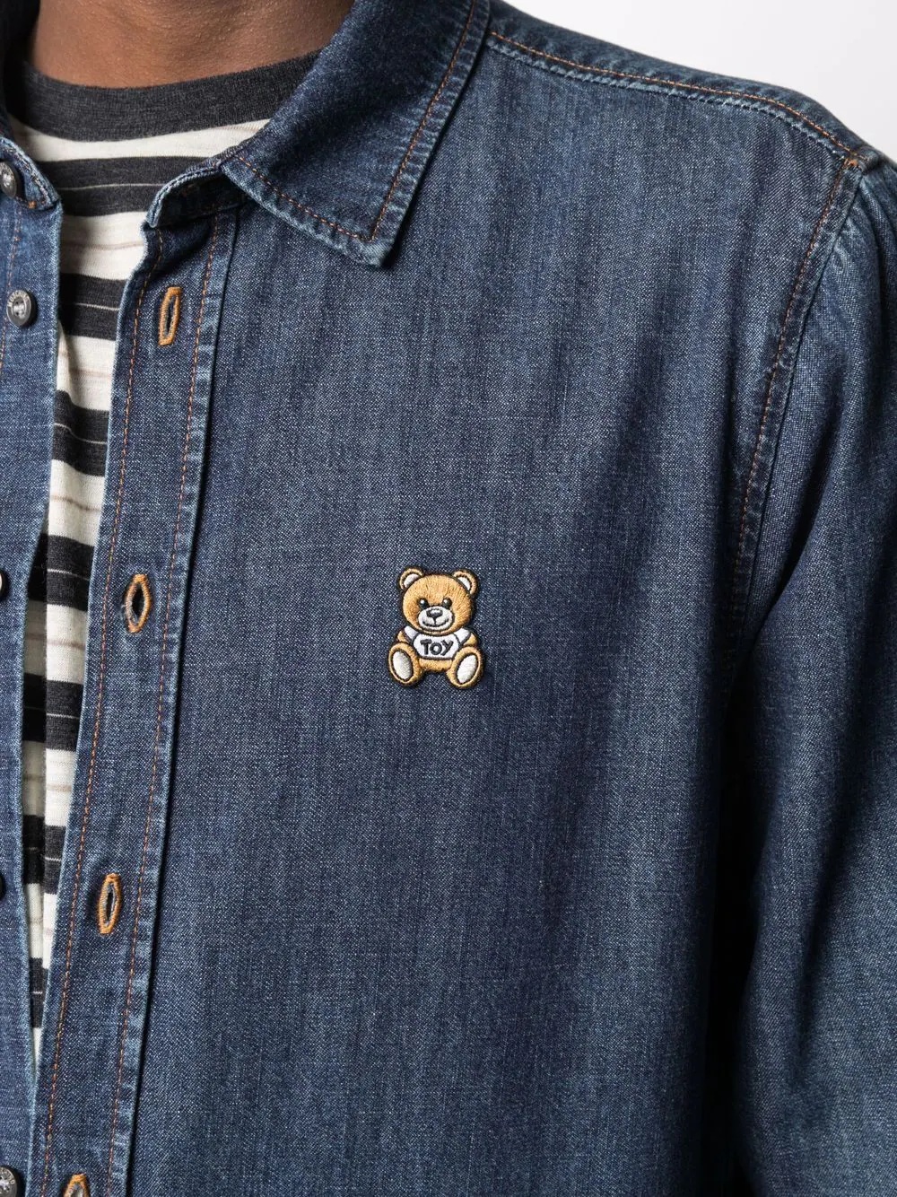 Teddy Bear chambray long sleeve shirt - 5