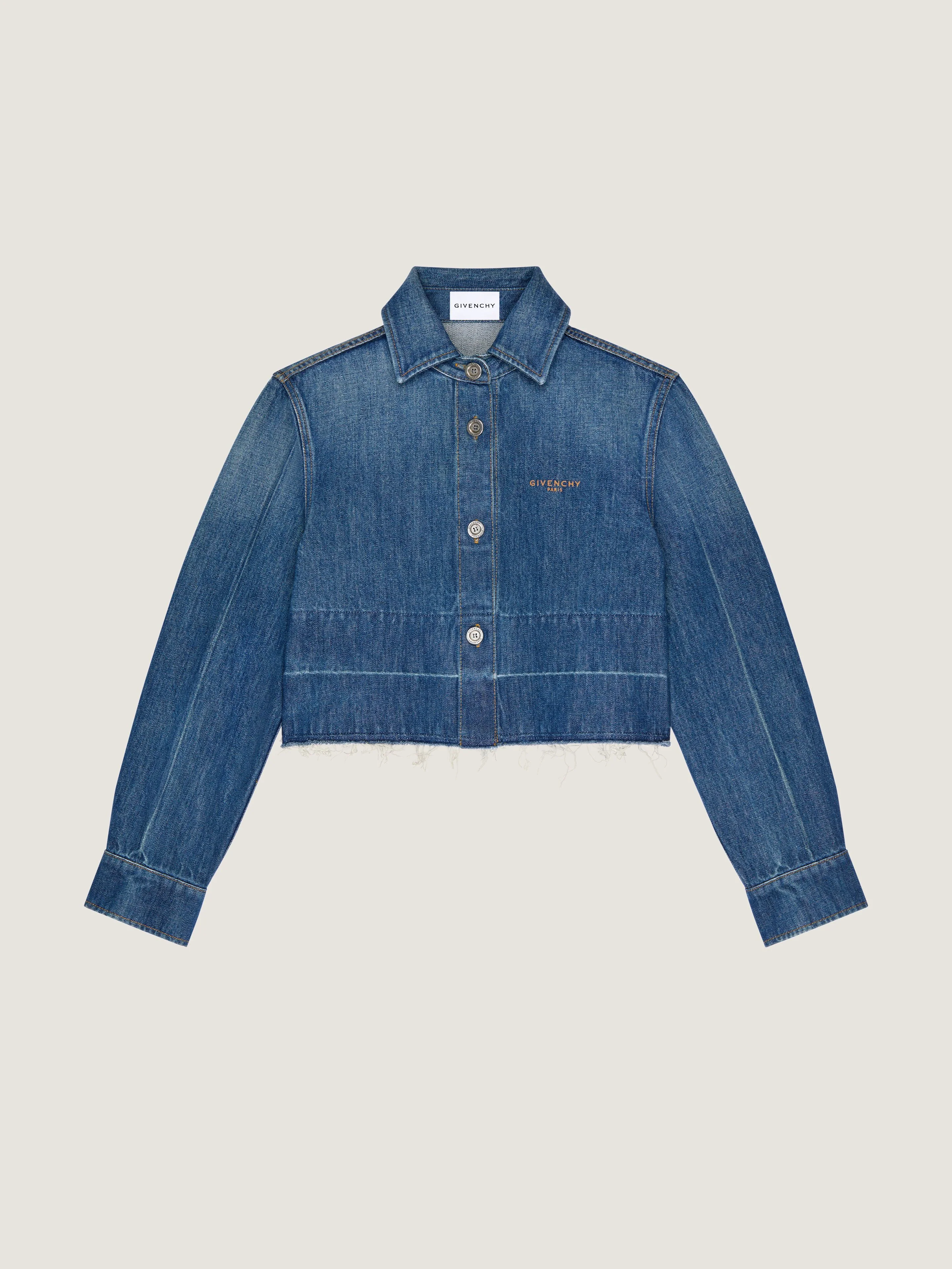 SHIRT IN MEDIUM BLUE DENIM - 1