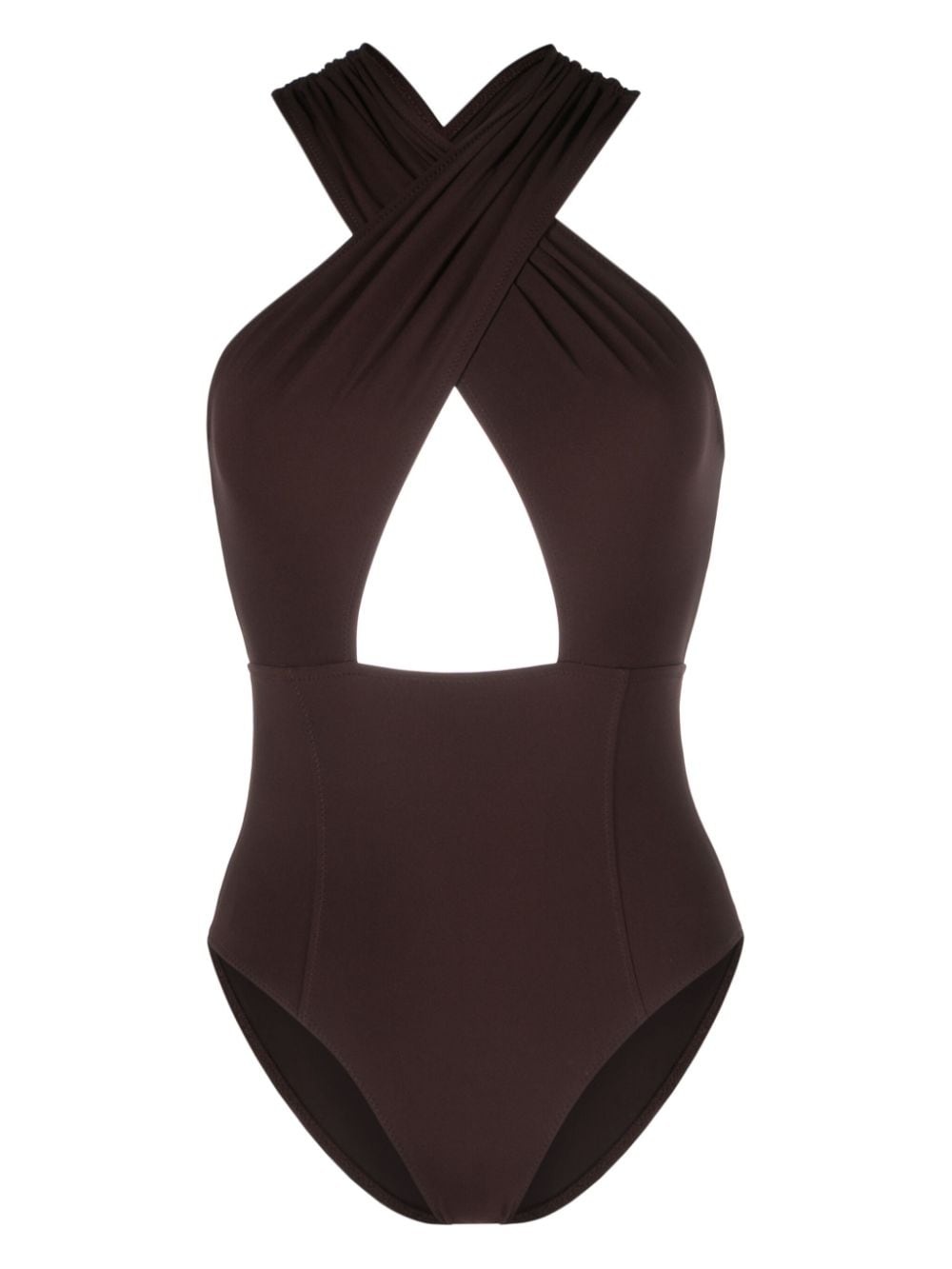 Keiran plunge-neck swimsuit - 1