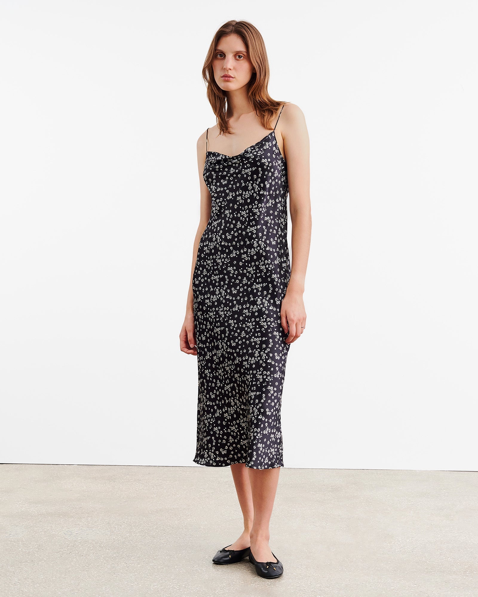 ENORA SILK SHORT DRESS - 1