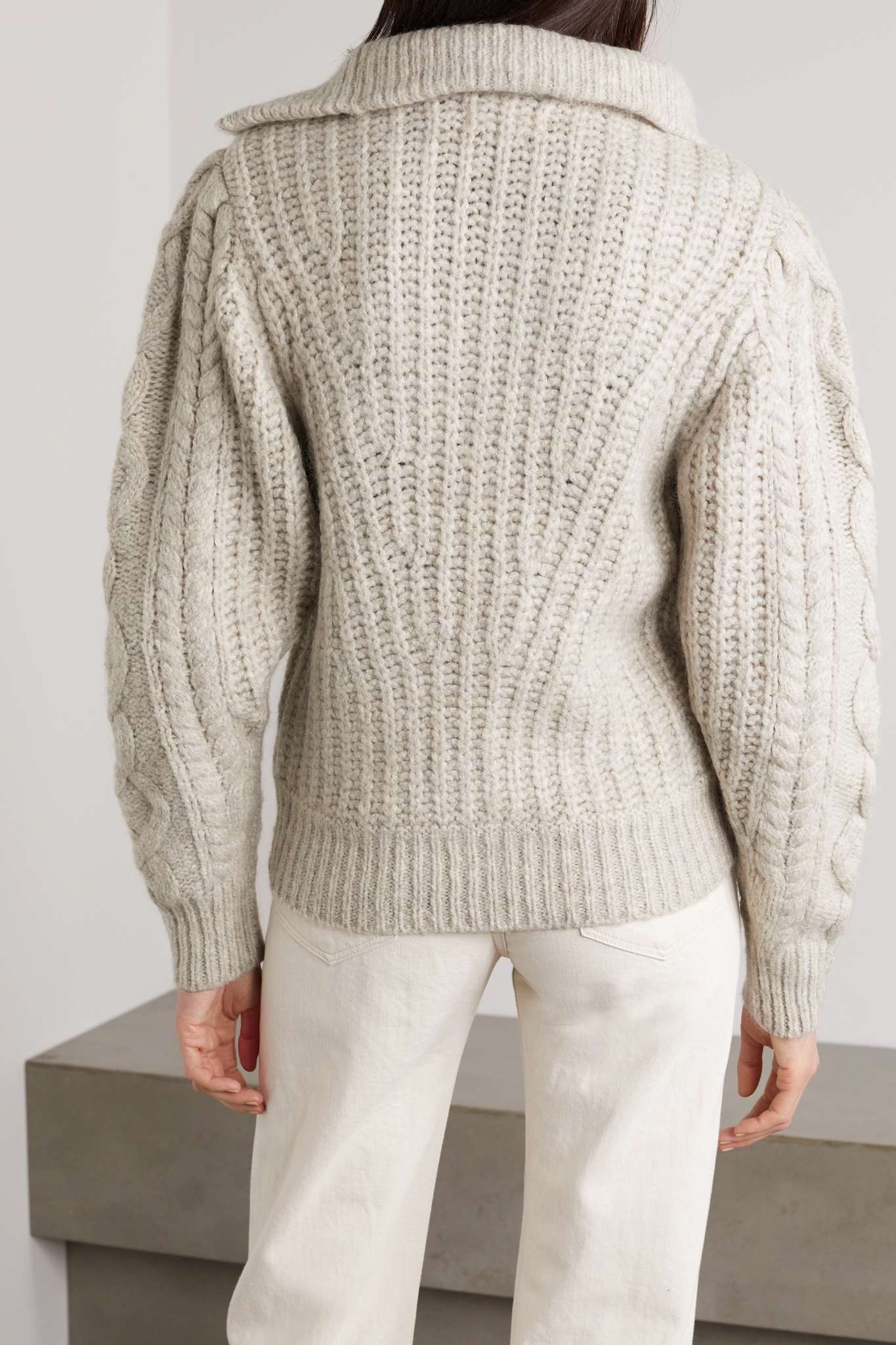 Rebeca cable-knit cardigan - 4