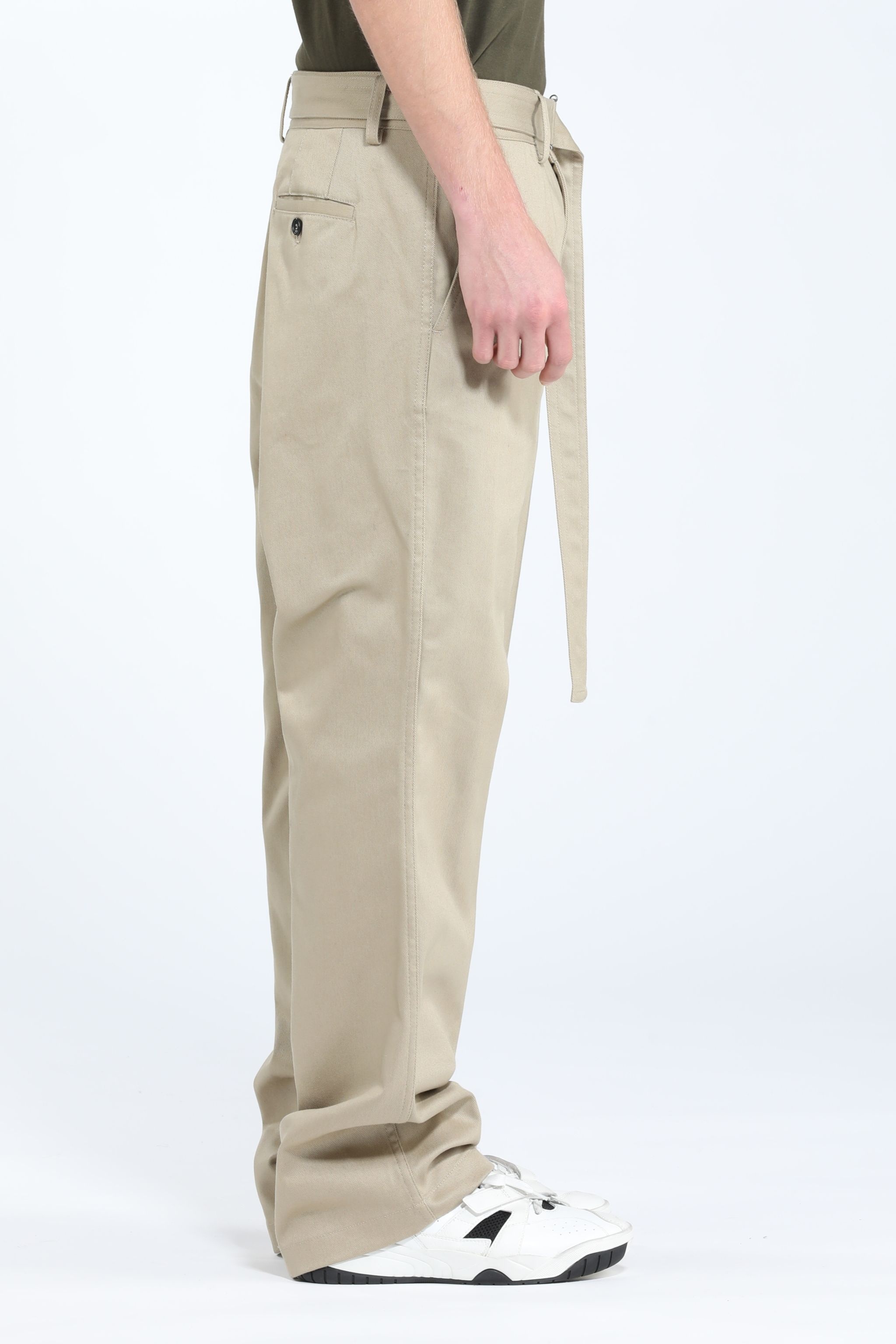 BELTED STRAIGHT-LEG TROUSERS - 3