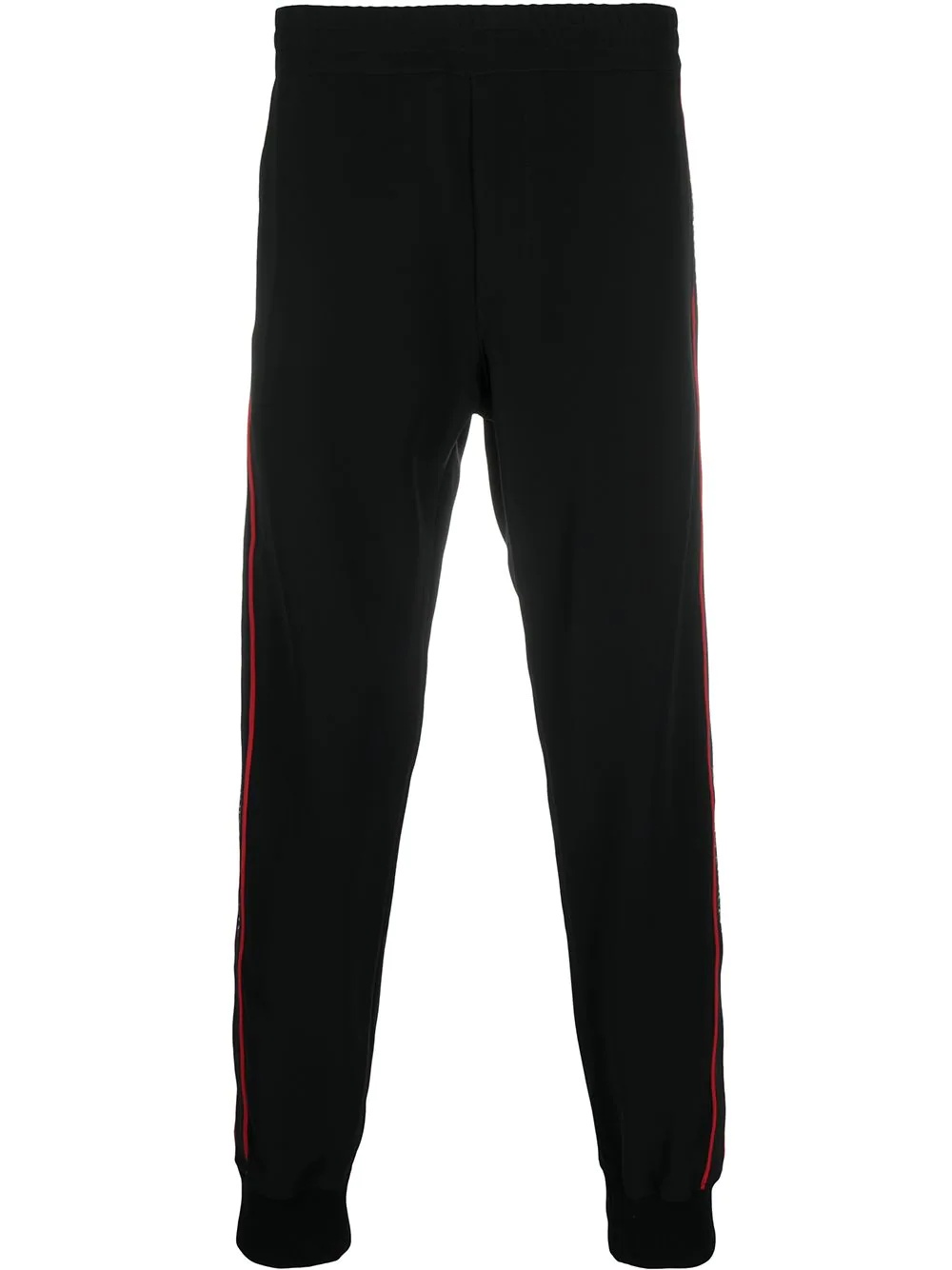 logo tape track trousers - 1