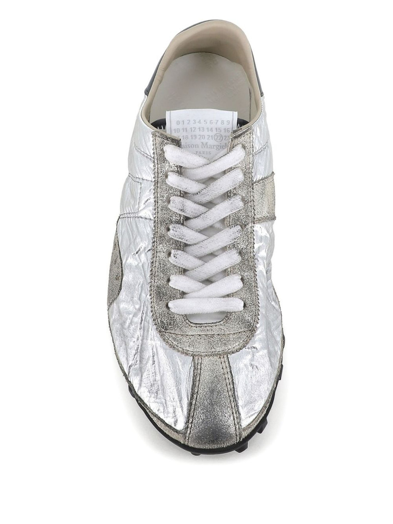 Maison Margiela textured lace-up sneakers outlook