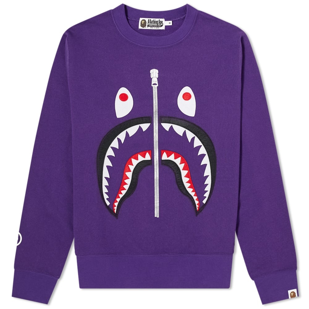 A Bathing Ape Shark Crew Sweat - 1