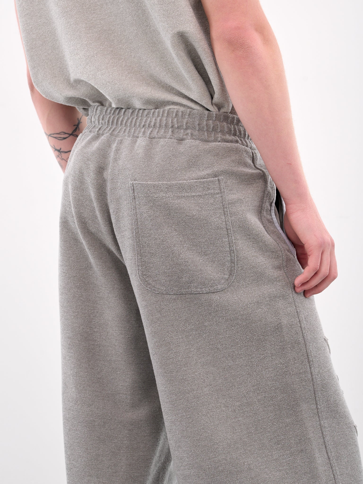 Distressed Sweat Shorts - 5