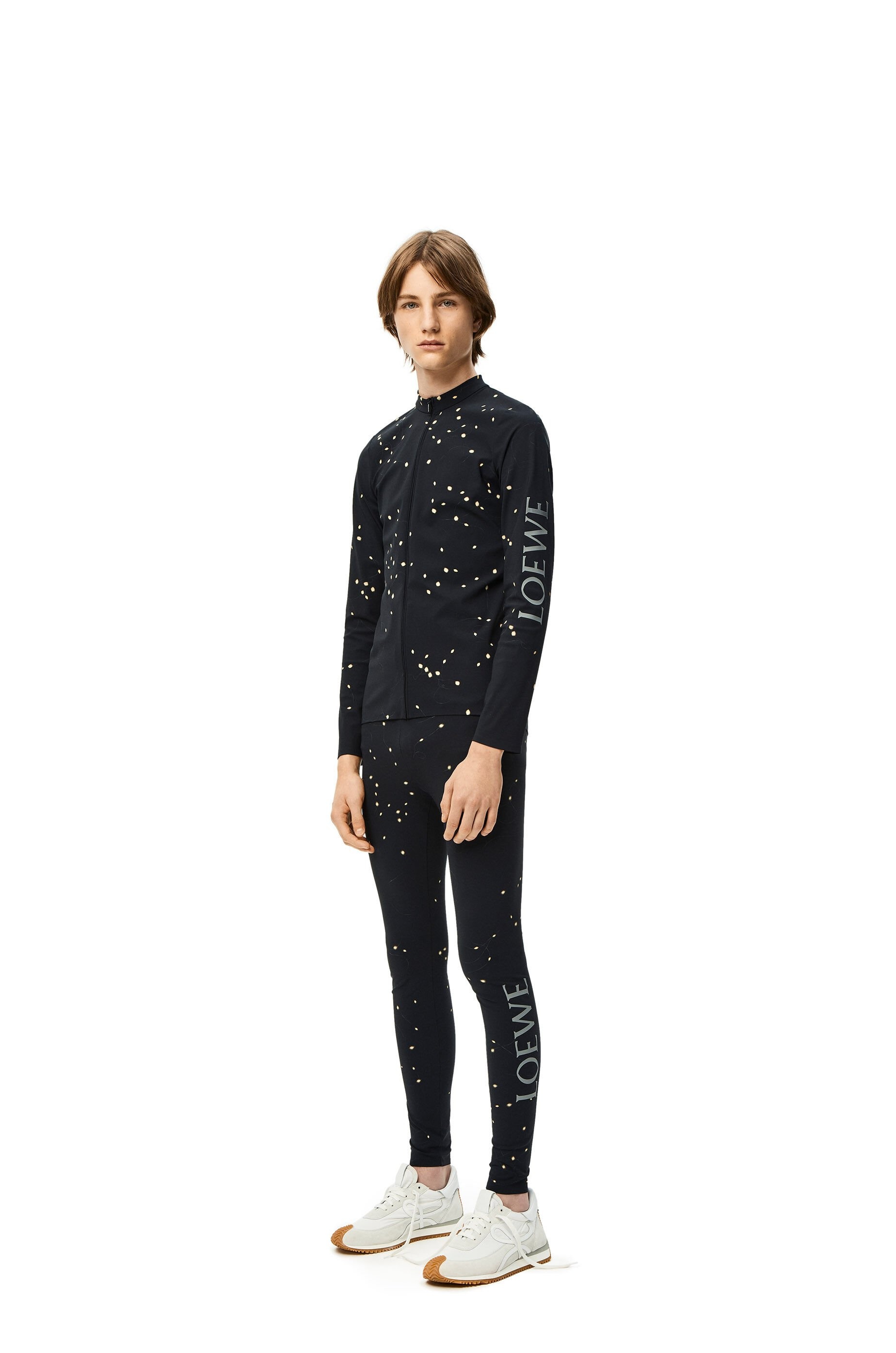 LED print long sleeve top in polyamide - 2