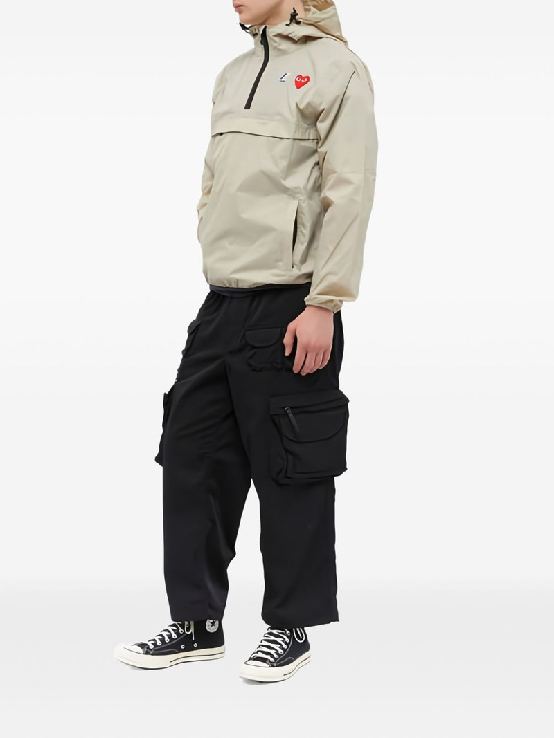 Comme des Garçons PLAY x K-Way half-zip hooded jacket outlook